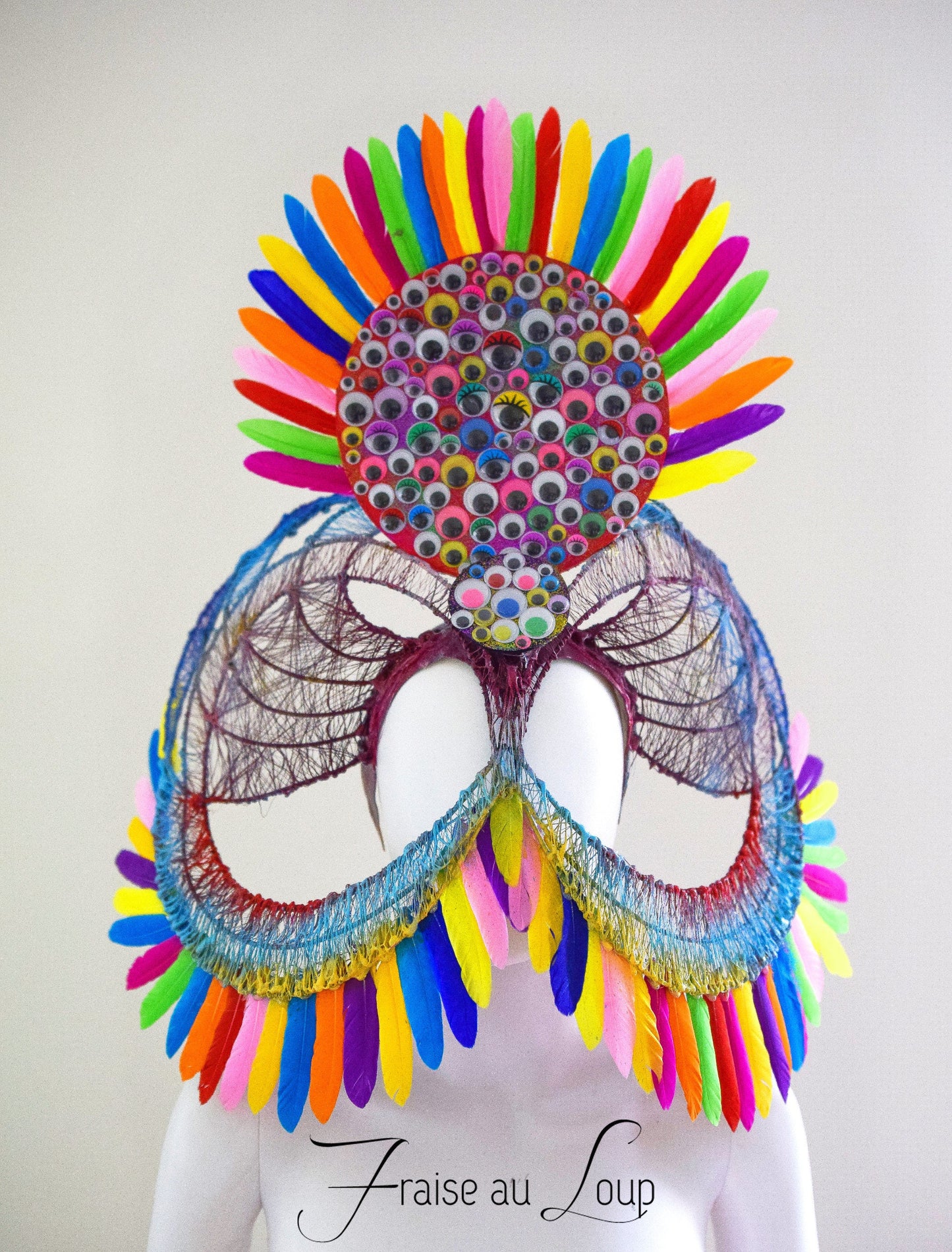 Coiffe Avant-Garde Carnaval Festival Fantasy- Show - Fait sur commande