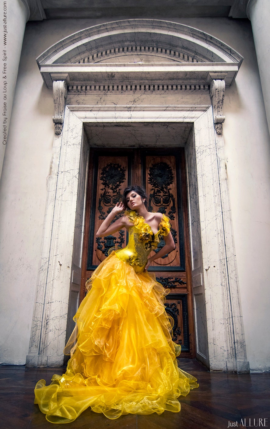 Robe "Kali" - Fraise au Loup - Princesse - Fantasy - Cosplay - Corset - Belle - Fleur