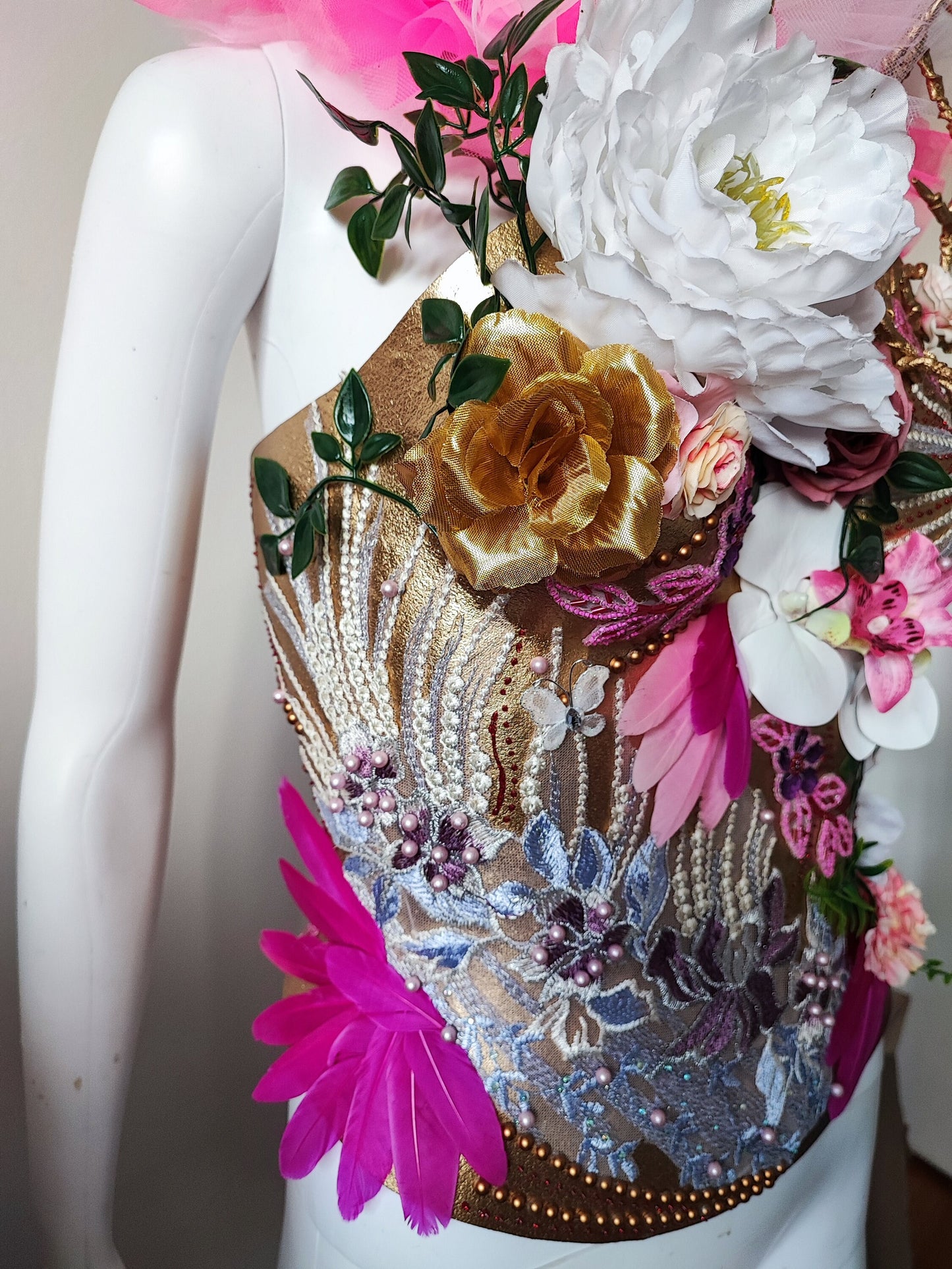 Corset Armure féerique - Atelier Fraise au Loup - Nature - Fleuri - Princesse - Magique