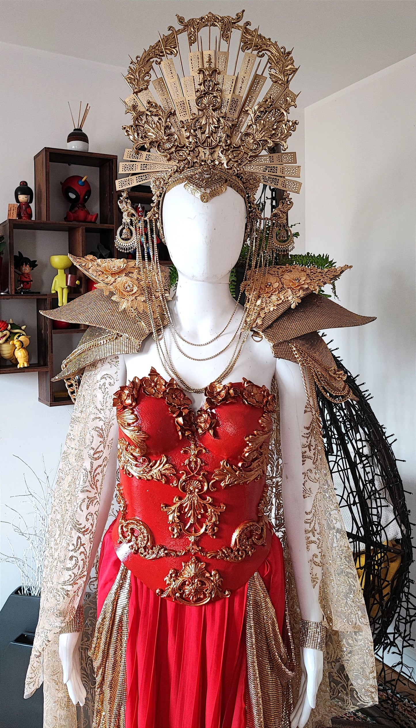 Plastron baroque - Armure worbla - Costume - Création féérique Fraise au Loup - Cosplay. Prête à expédier