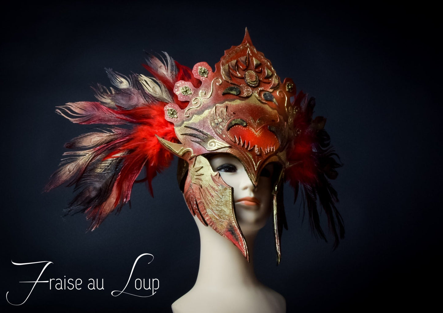 Philonoé - création Fraise au Loup - Masque - Armure - Valkyrie - Guerrière - Fantastique