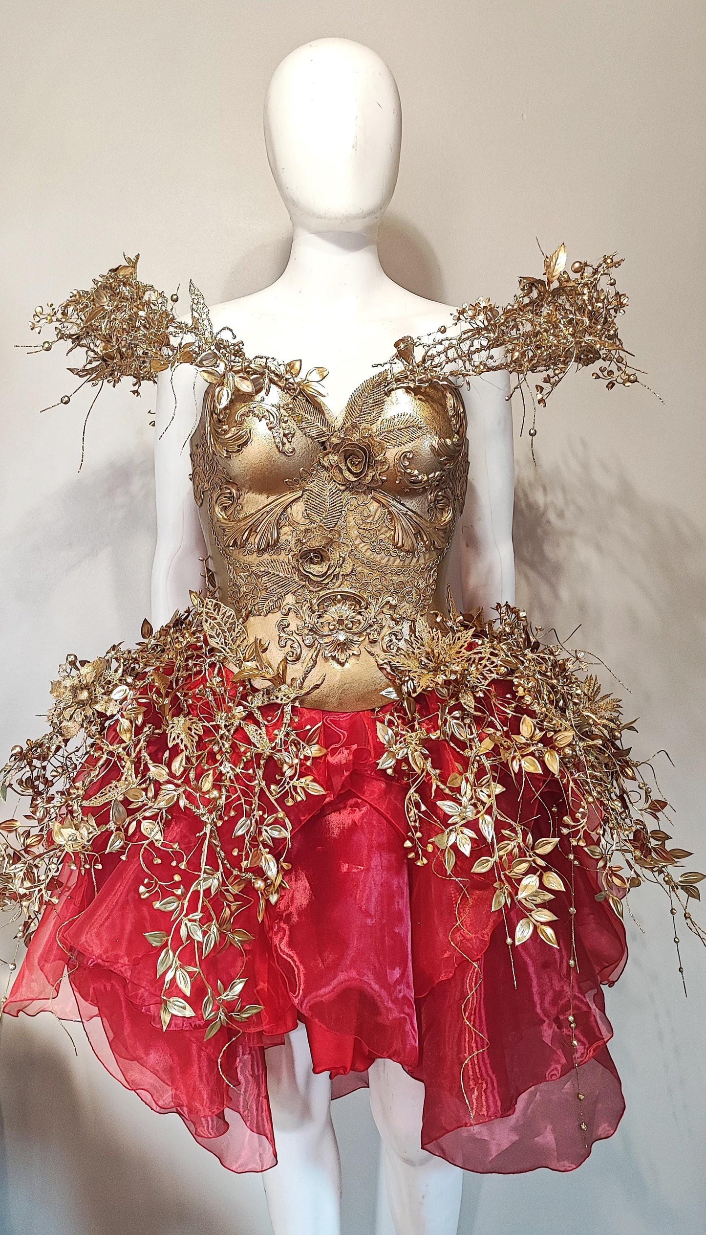 Plastron Armure Fraise au Loup Costumes - Cosplay - Royal - féérie - Breastplate - Fantasy