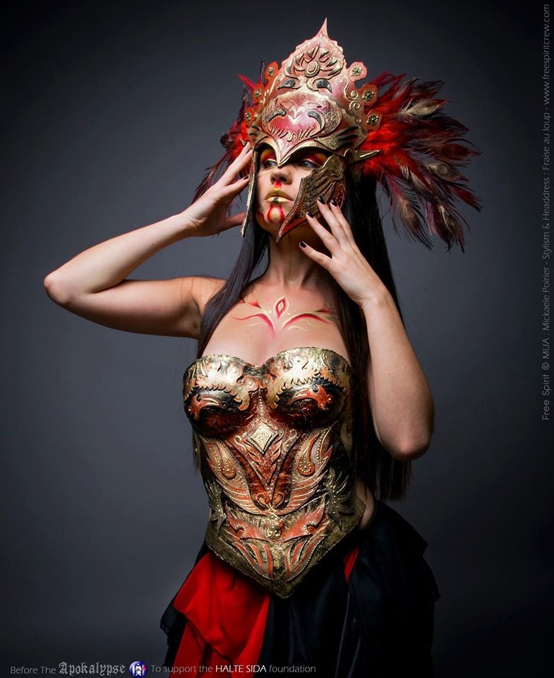 Plastron - Armure - Costume - Création féérique Fraise au Loup - Cosplay