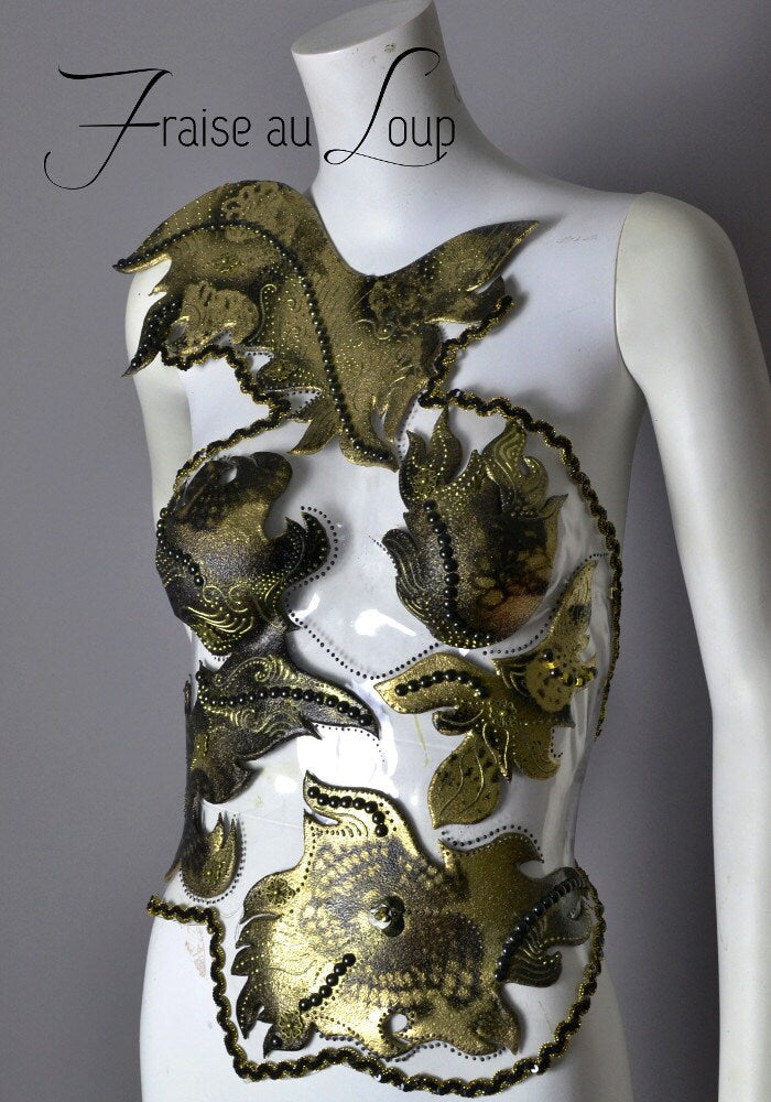 Plastron "Leto" - Armure - Costume - Création féérique Fraise au Loup - Cosplay