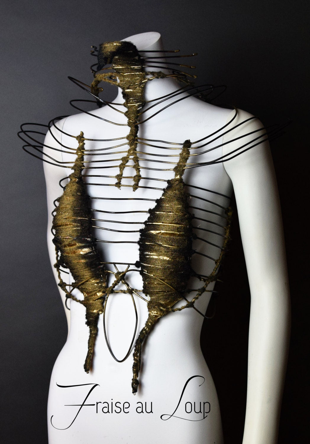 Body Cage - Costume - Harnais - Bal Gala - Couture - Fraise au Loup