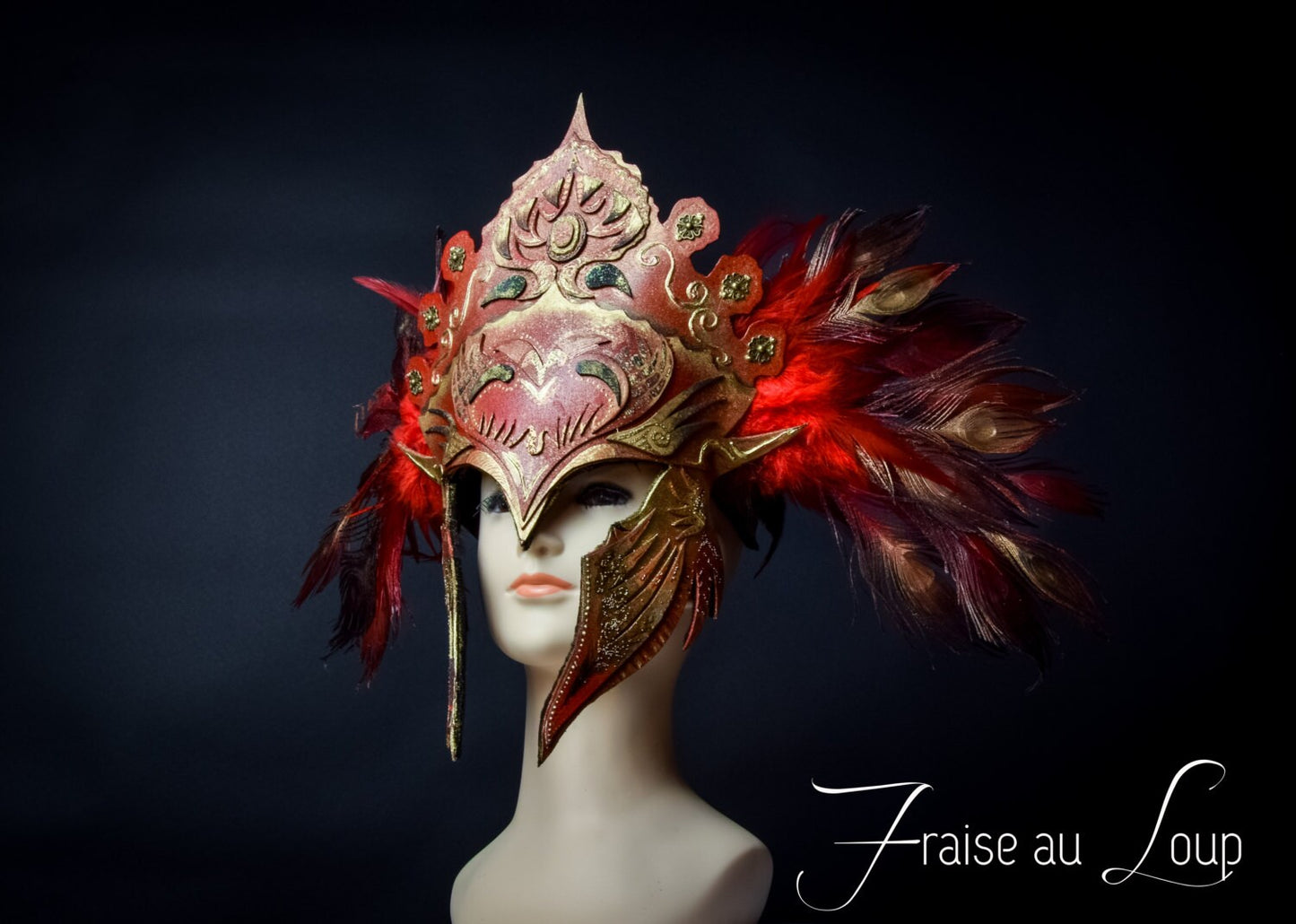 Philonoé - création Fraise au Loup - Masque - Armure - Valkyrie - Guerrière - Fantastique