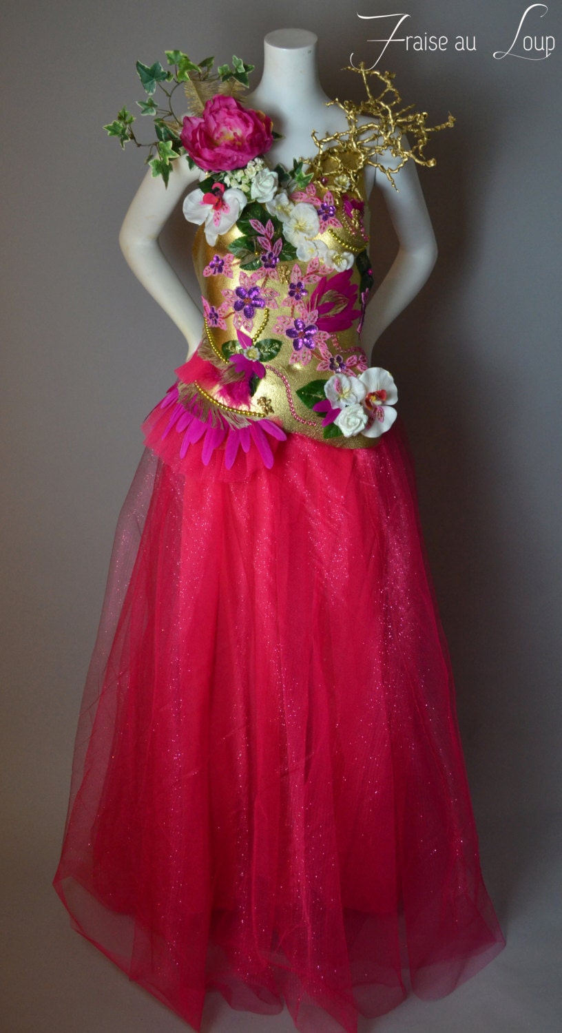 Chloris - Corset Armure - Atelier Fraise au Loup - Féérique - Nature - Fleuri - Princesse - Magique