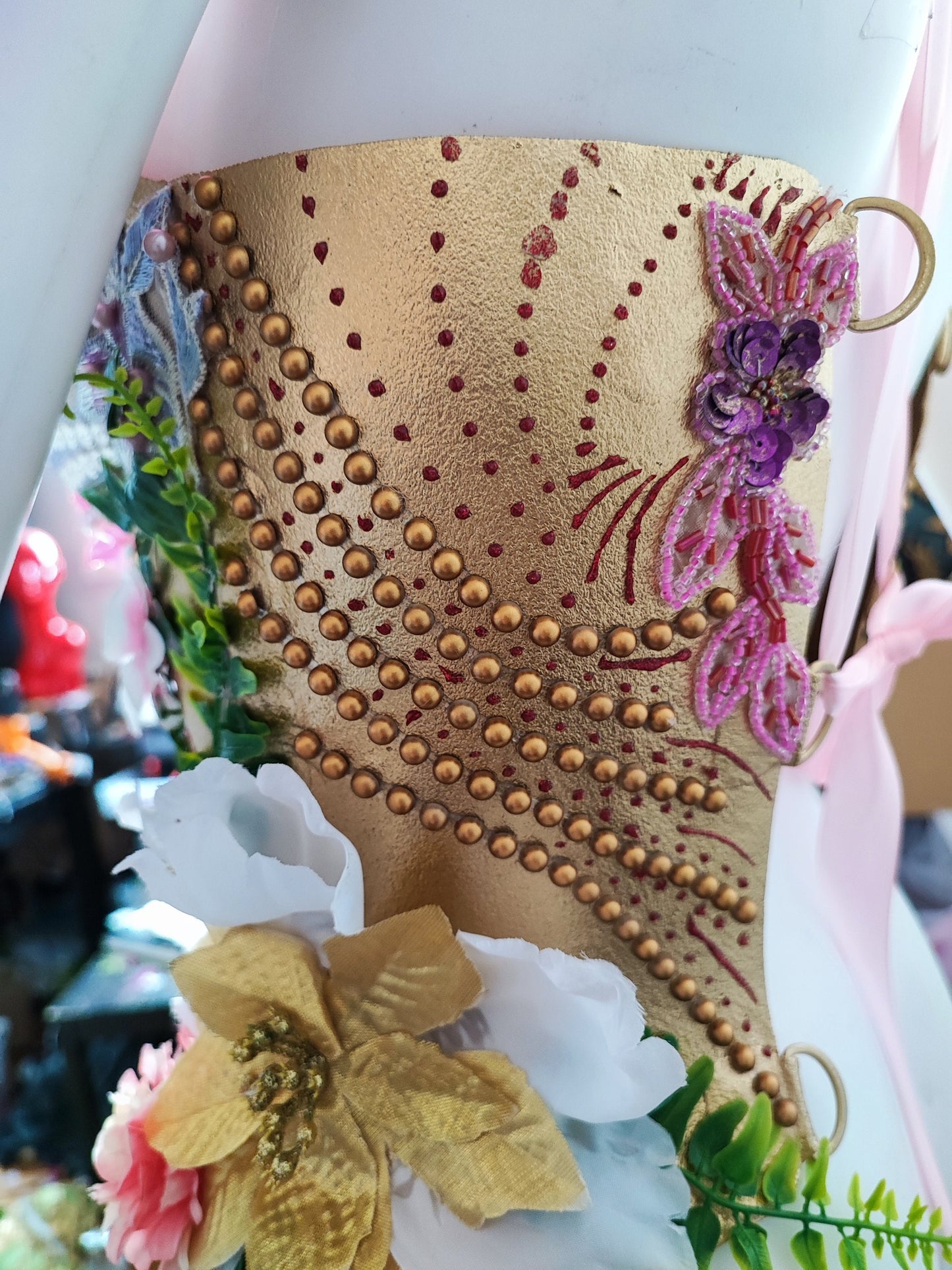 Corset Armure féerique - Atelier Fraise au Loup - Nature - Fleuri - Princesse - Magique