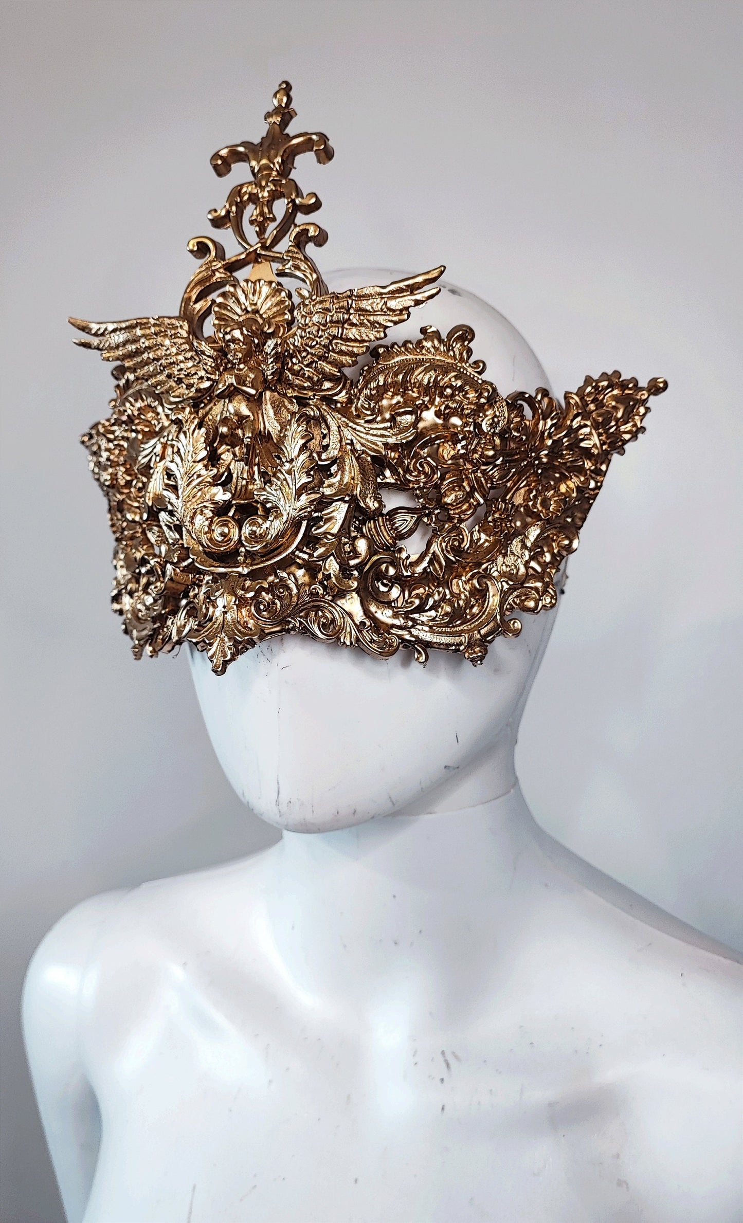 Masque loup baroque Mascarade Carnaval gothique. Ange