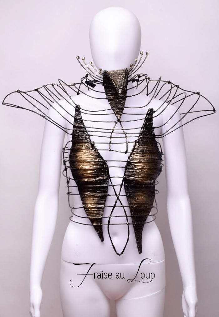 Body Cage - Costume - Harnais - Bal Gala - Couture - Fraise au Loup