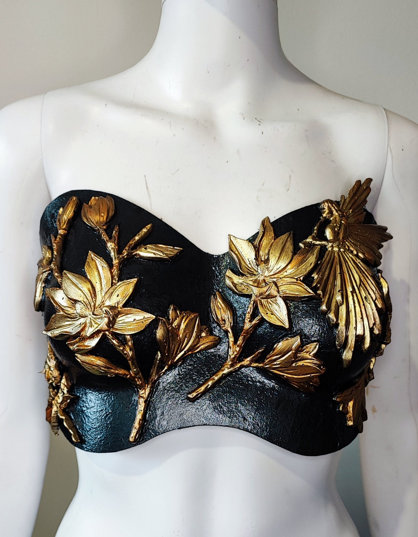 Soutien-Gorge - corset Armure Worbla - 3D Baroque - Costume Festival BurlesqueBurlesque. Prêt à expédier