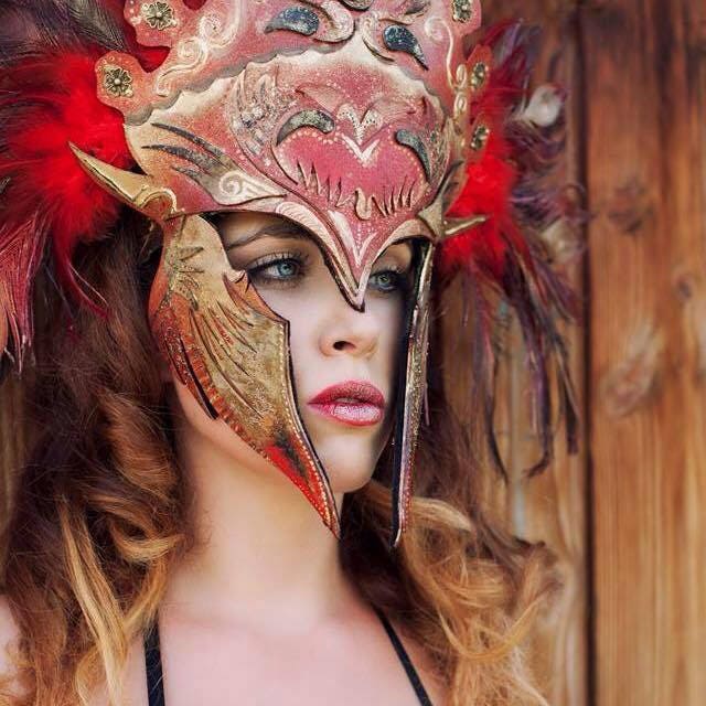 Philonoé - création Fraise au Loup - Masque - Armure - Valkyrie - Guerrière - Fantastique