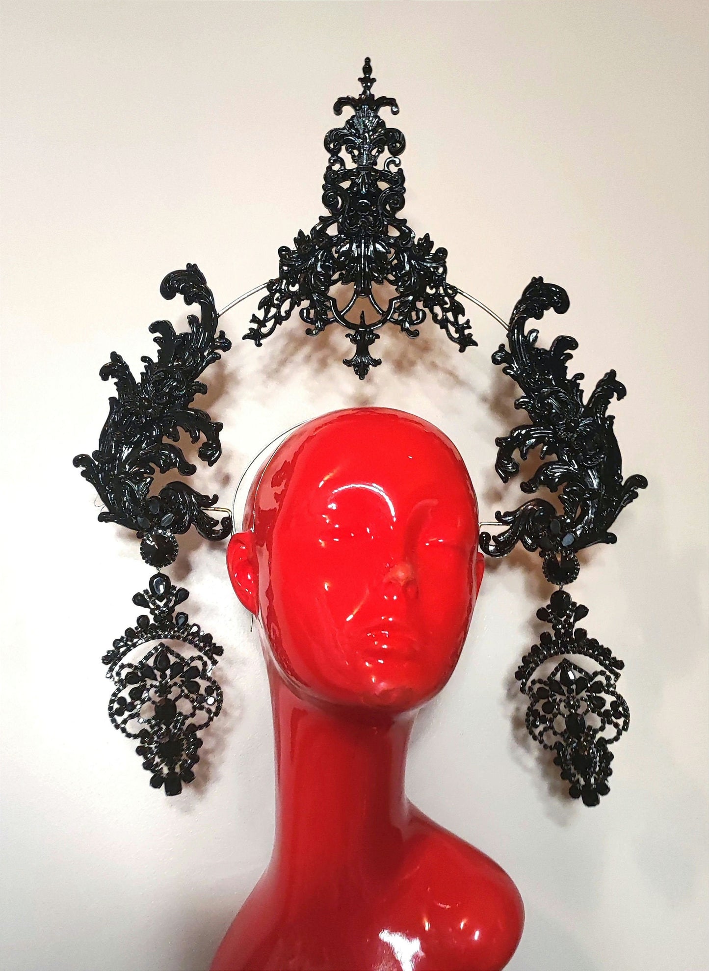 Headpiece coiffe halo bijou baroque - "Fraise au Loup" - Reine - Couronne - Luxe - Paris - Crown bijou