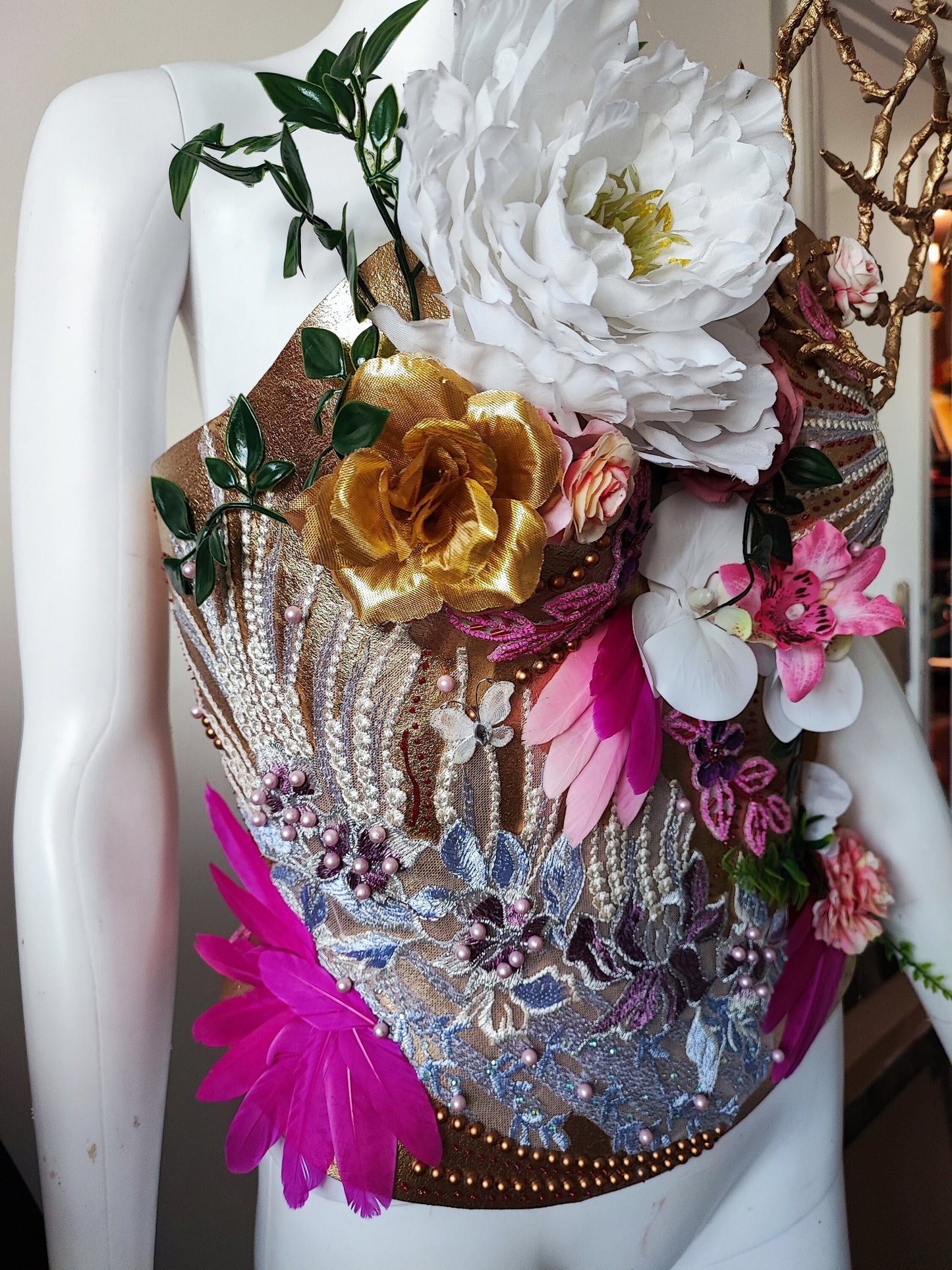 Corset Armure féerique - Atelier Fraise au Loup - Nature - Fleuri - Princesse - Magique