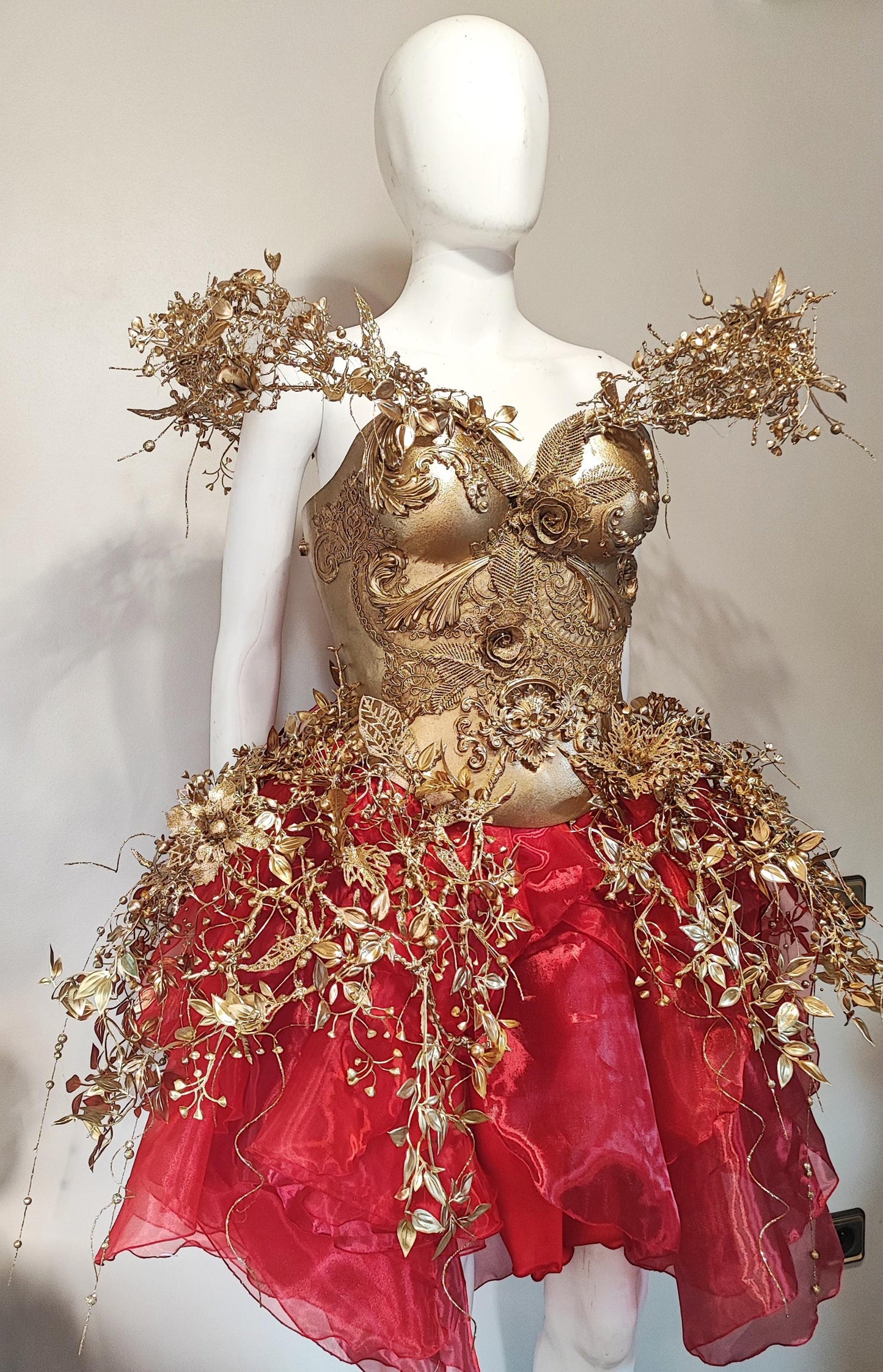 Plastron Armure Fraise au Loup Costumes - Cosplay - Royal - féérie - Breastplate - Fantasy