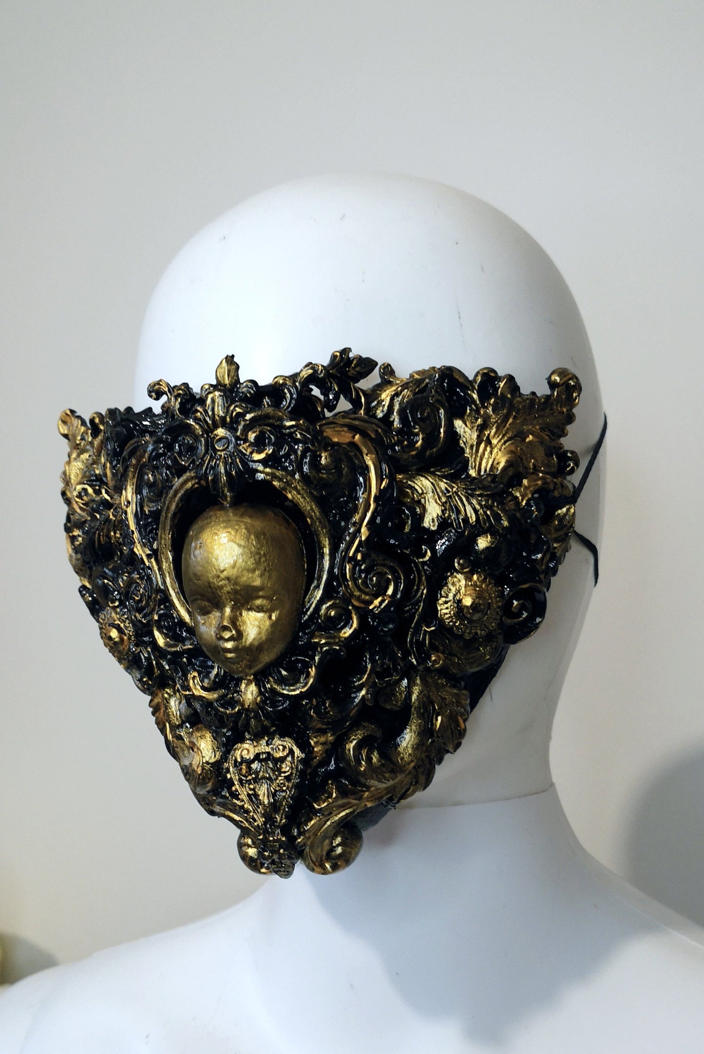 Masque baroque, bijou, rococo couture fashion, marie-antoinette, Baroque Fantasy Valkyrie Steampunk, anges