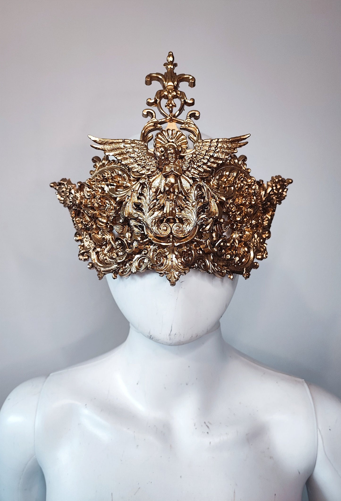 Masque loup baroque Mascarade Carnaval gothique. Ange