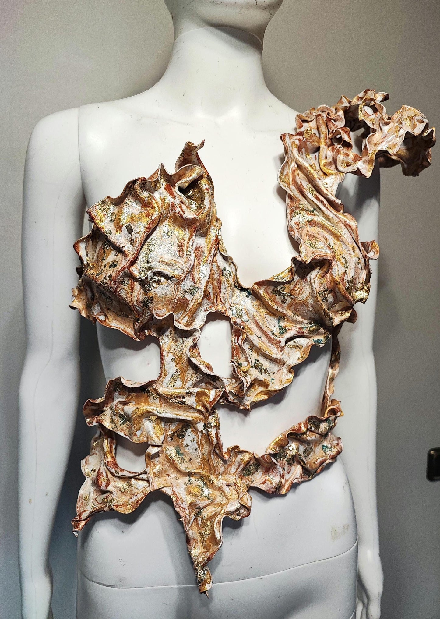 Plastron Armure Fraise au Loup Costumes - Cosplay - Royal - Gold - Breastplate - Fantasy