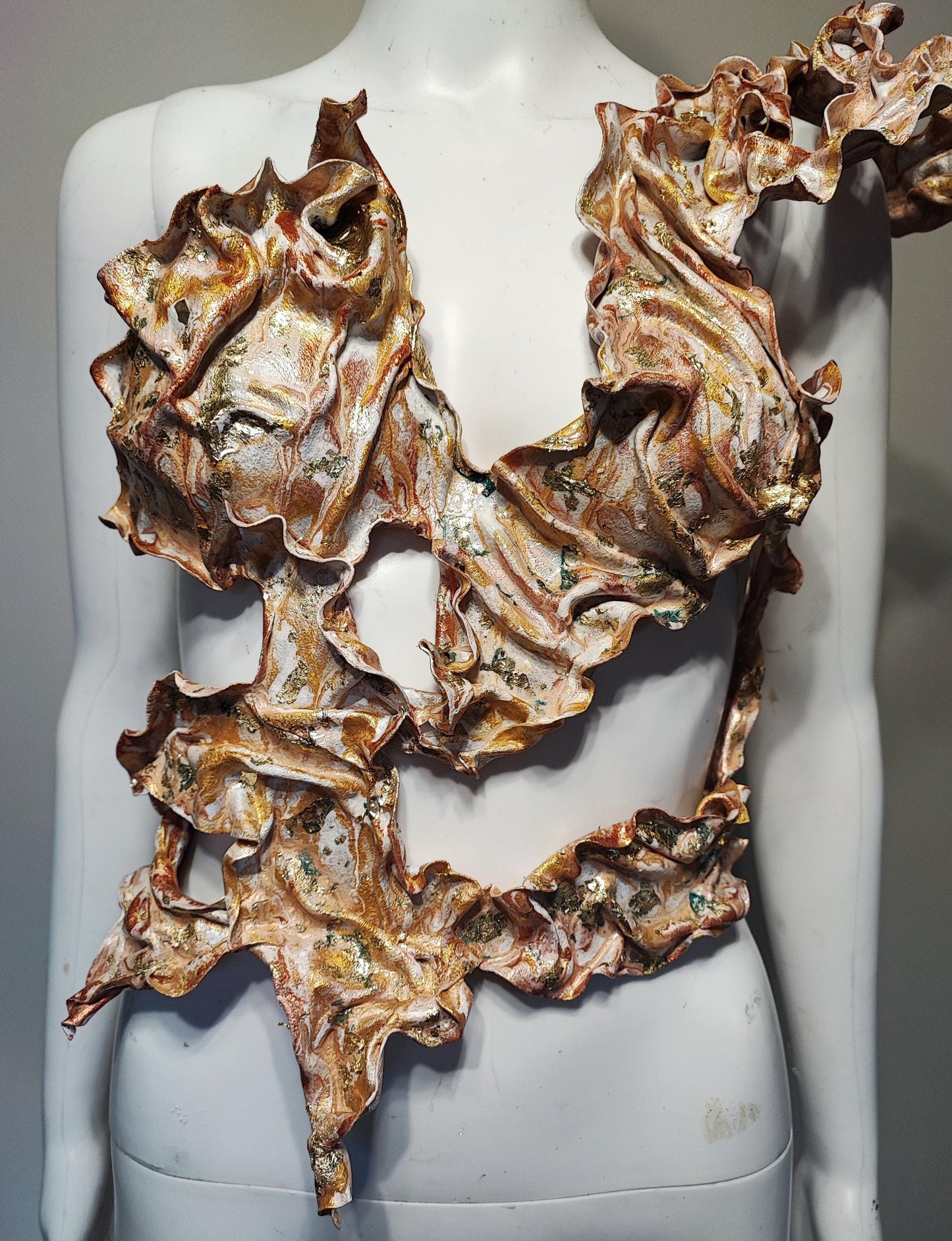 Plastron Armure Fraise au Loup Costumes - Cosplay - Royal - Gold - Breastplate - Fantasy