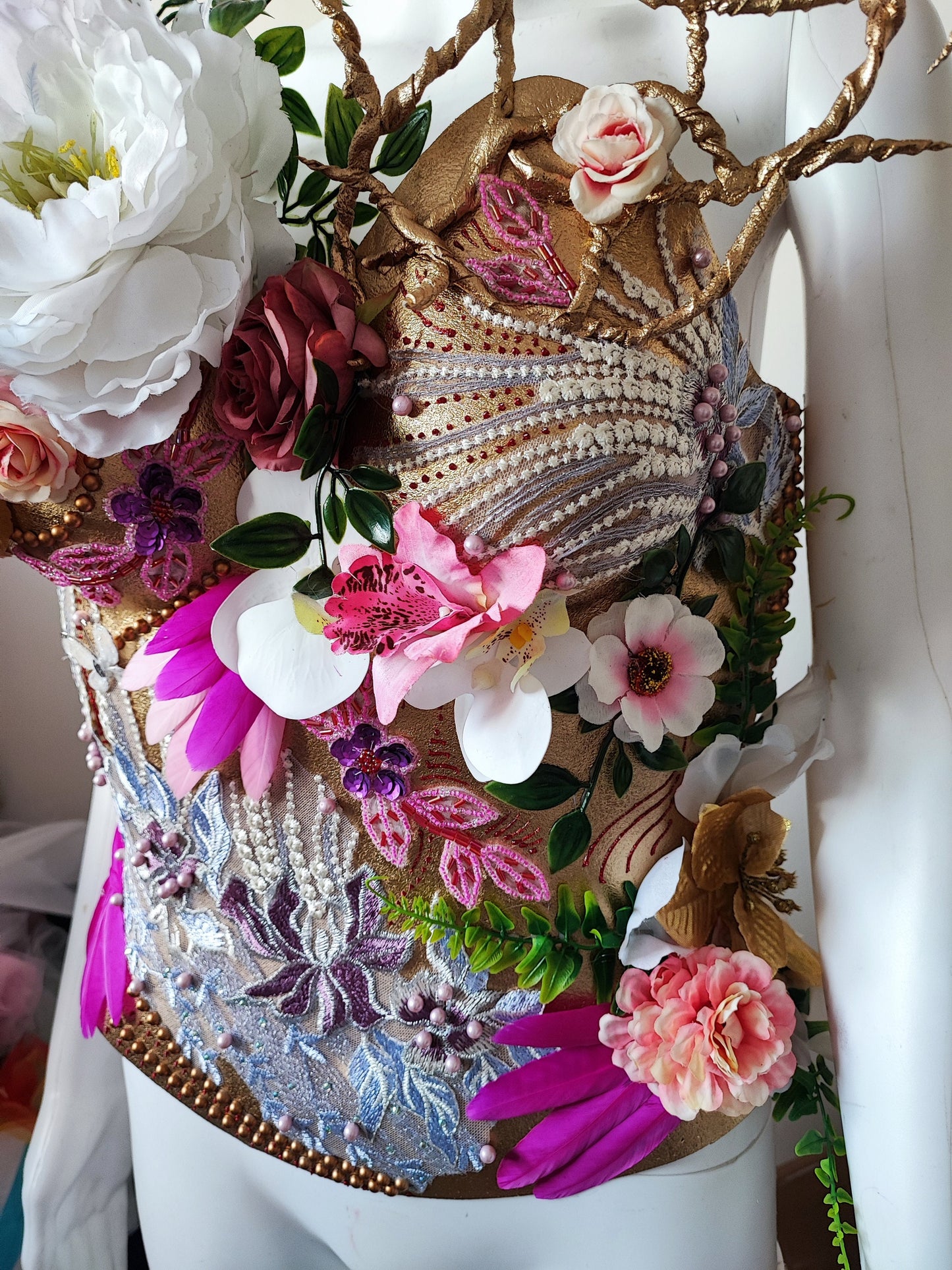 Corset Armure féerique - Atelier Fraise au Loup - Nature - Fleuri - Princesse - Magique