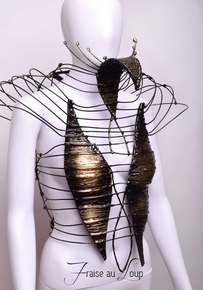 Body Cage - Costume - Harnais - Bal Gala - Couture - Fraise au Loup