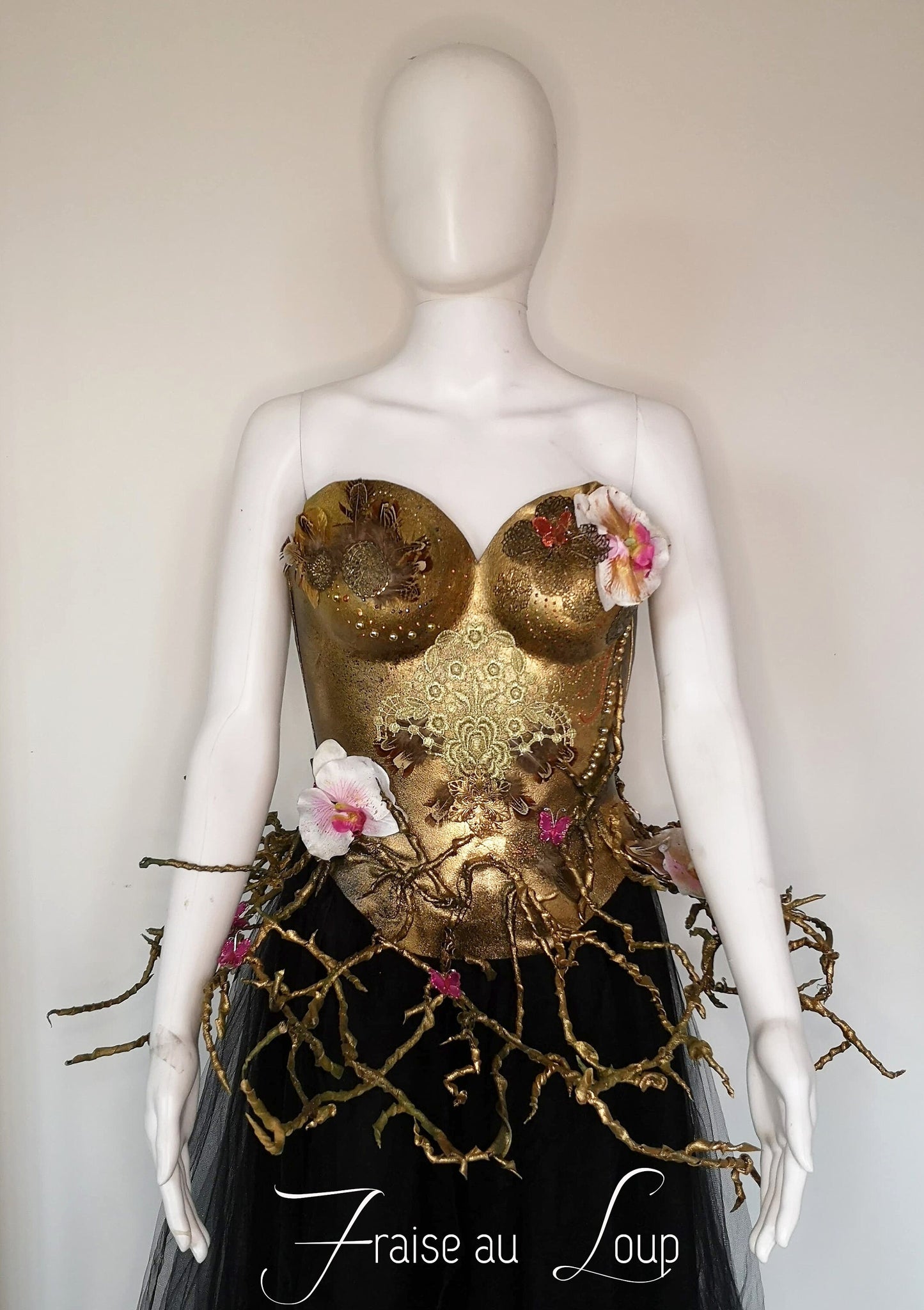 Armure Corset Fantasy - Création Fraise au Loup - dark - Dance - Fashion - Goth