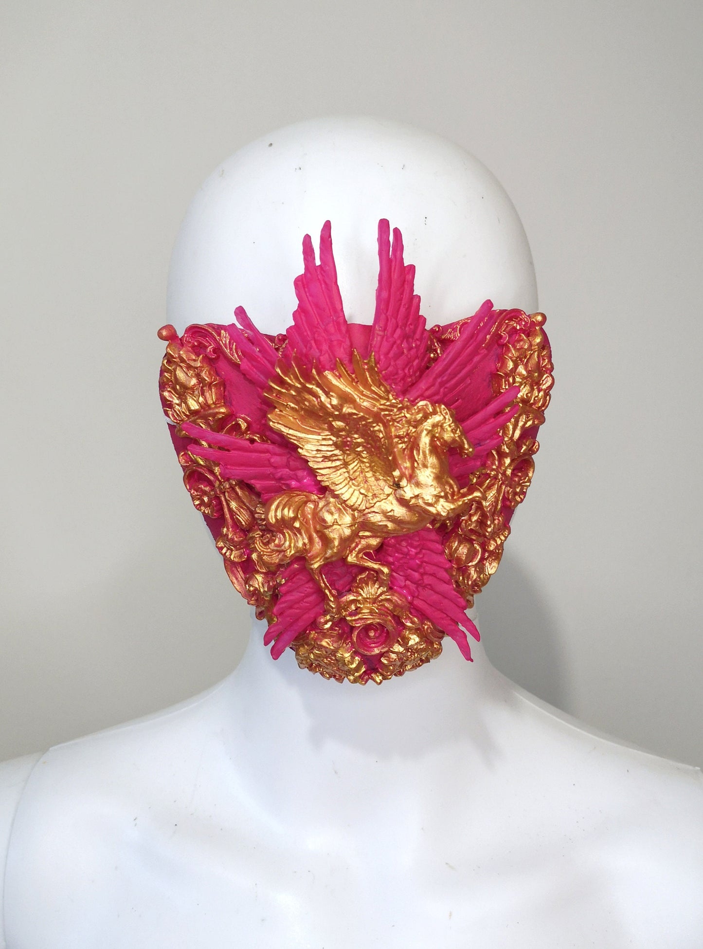Masque baroque, bijou , rococo couture fashion, marie-antoinette, filigree, Baroque Fantasy Valkyrie masque bouche