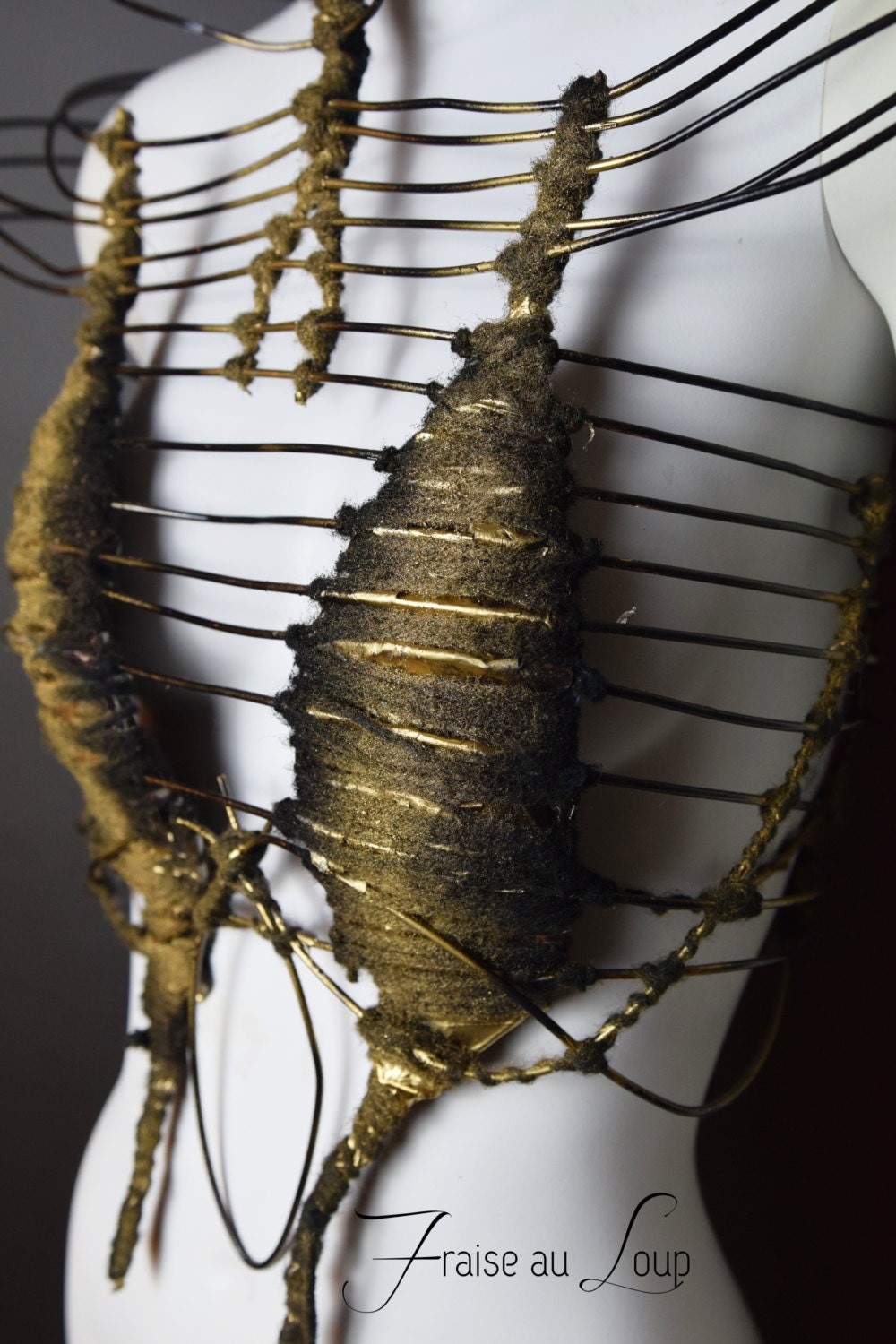 Body Cage - Costume - Harnais - Bal Gala - Couture - Fraise au Loup