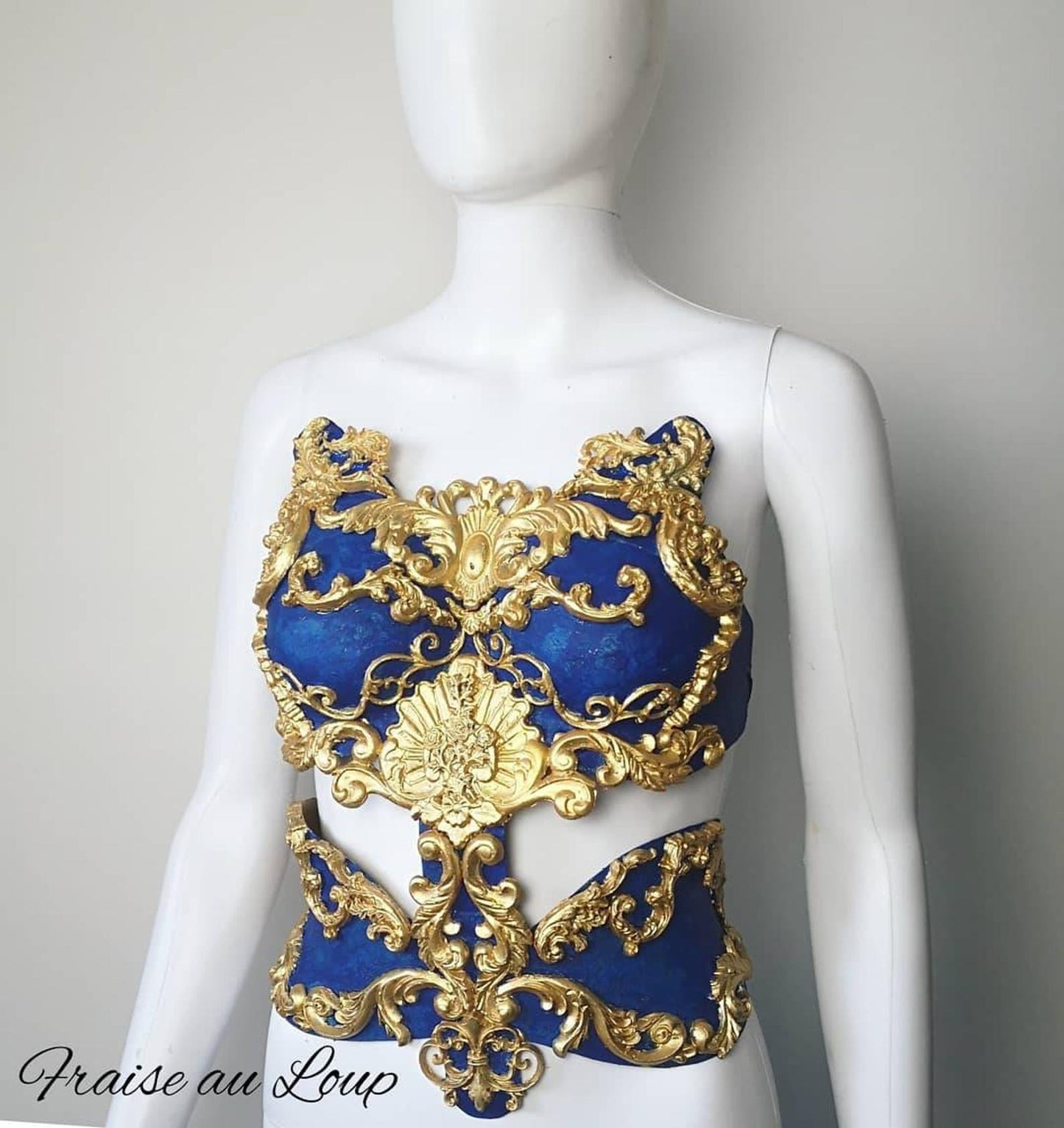Plastron baroque - Armure worbla - Costume - Création féérique Fraise au Loup - Cosplay