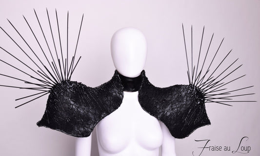 Epaulettes - Accessoire Fraise au Loup Costumes - Dark - Goth  - Futuriste