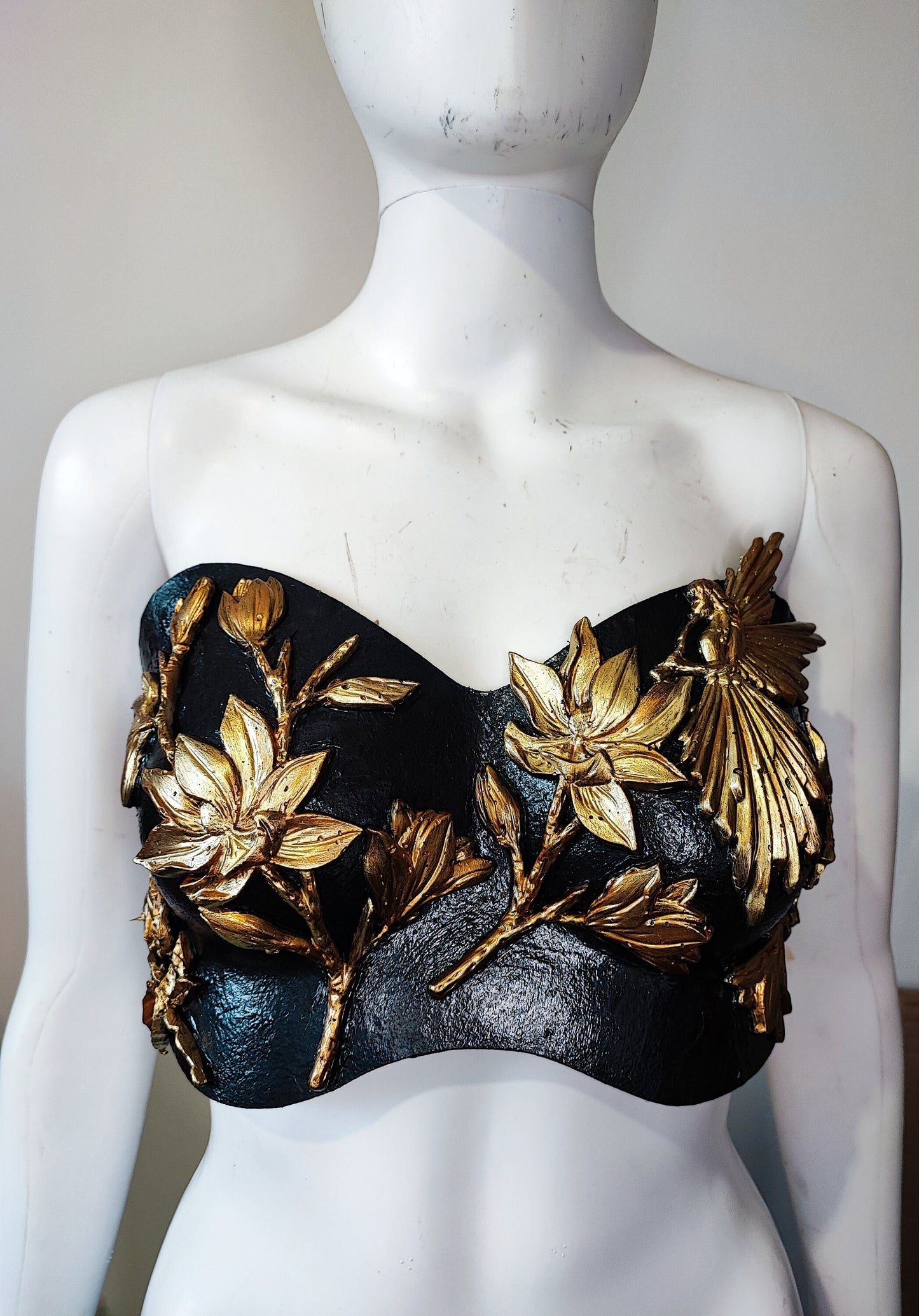 Soutien-Gorge - corset Armure Worbla - 3D Baroque - Costume Festival BurlesqueBurlesque. Prêt à expédier