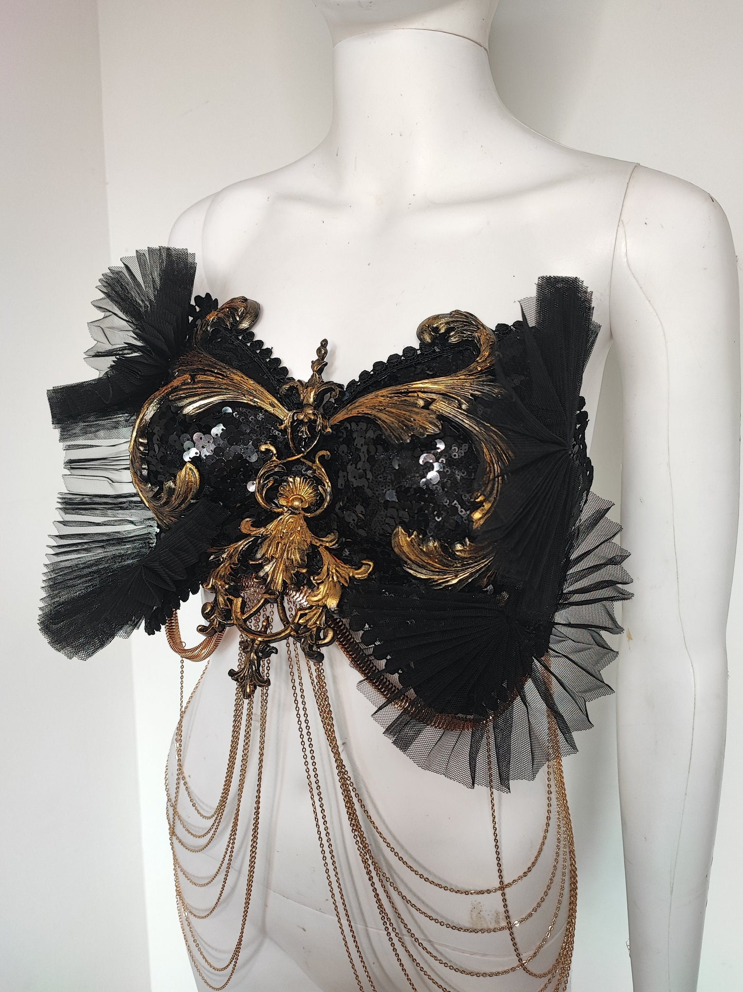 Plastron Armure Fraise au Loup Costumes - Cosplay - Royal - Bra - Fantasy. Ready to ship