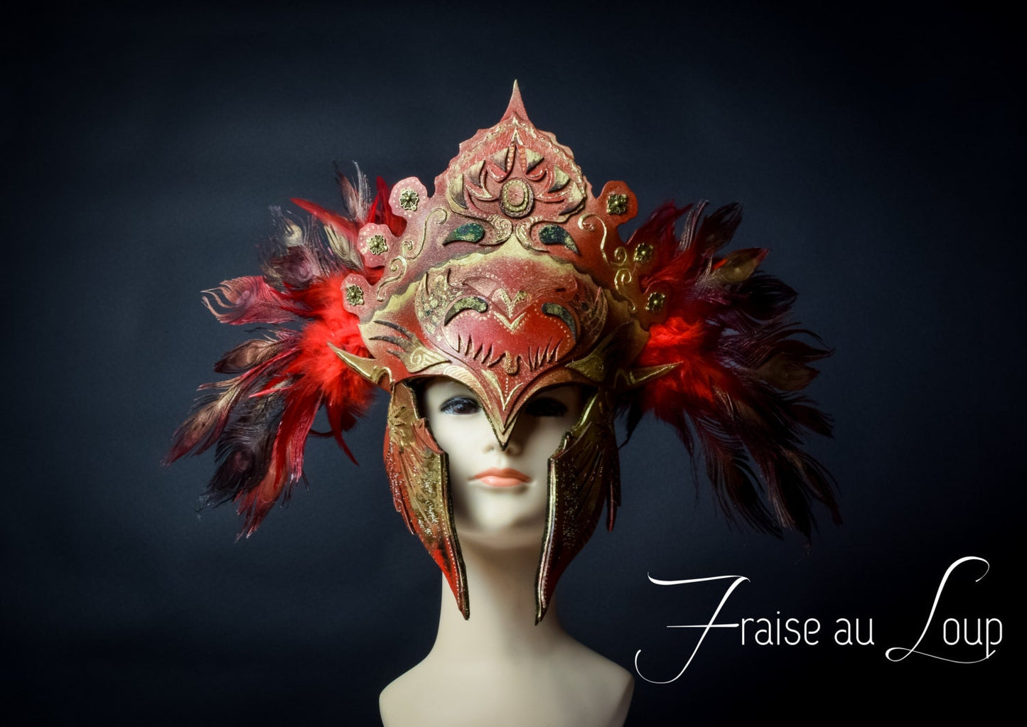 Philonoé - création Fraise au Loup - Masque - Armure - Valkyrie - Guerrière - Fantastique