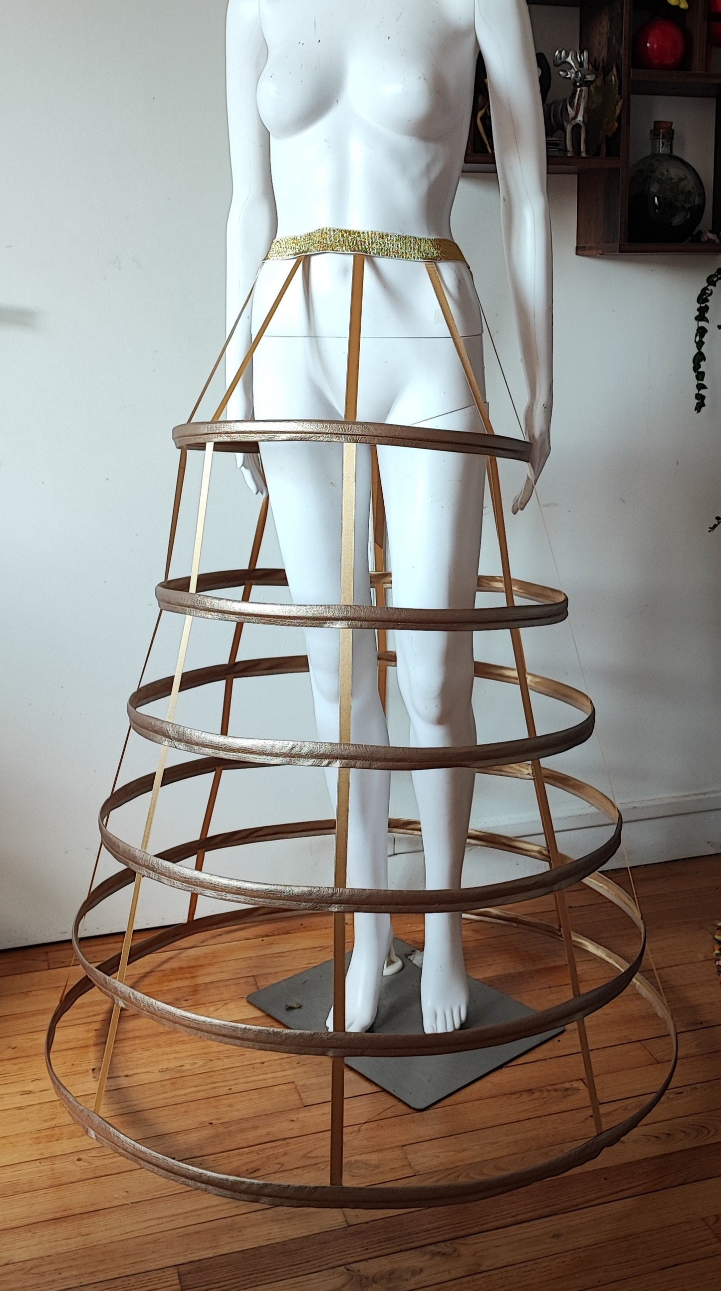 Crinoline - Body Cage  - Jupe - Couture - Goth - Avant Garde - Géométrique - Futuriste - Fraise au Loup Couture