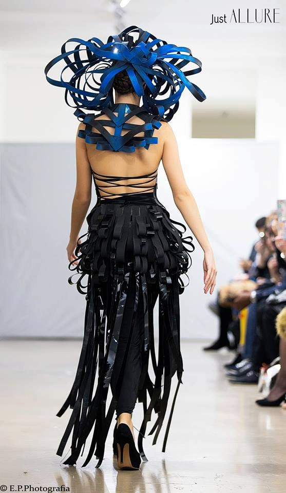 Sankai - Coiffe futuristique - Avant Garde - Headdress - Atelier Fraise au Loup - Paris - Cyborg - Alien