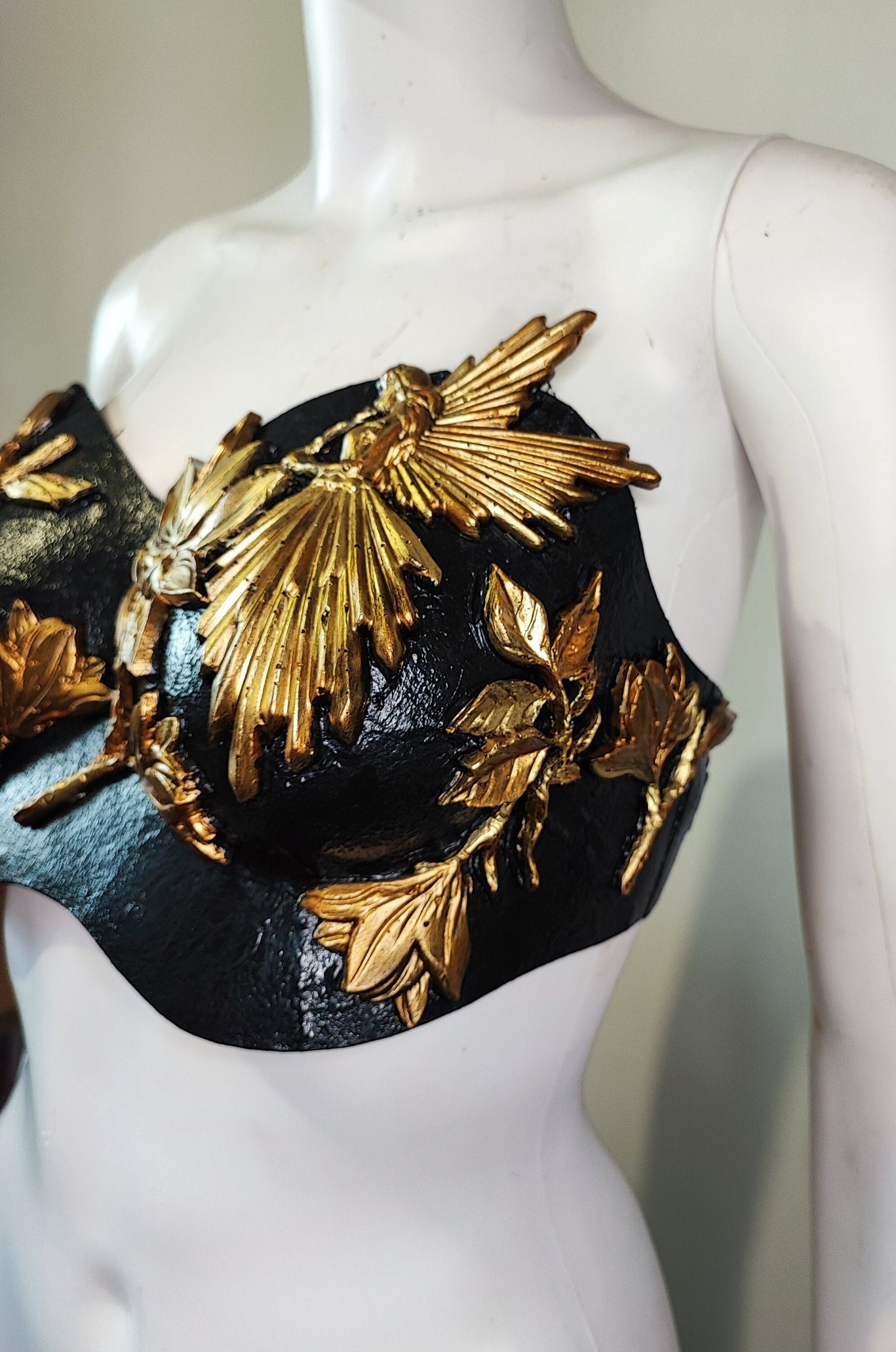 Soutien-Gorge - corset Armure Worbla - 3D Baroque - Costume Festival BurlesqueBurlesque. Prêt à expédier