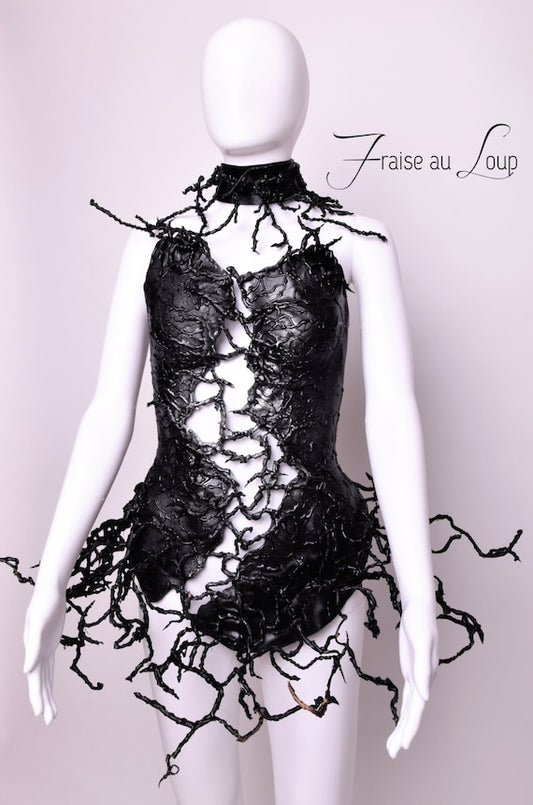 Armure Corset Fantasy - Création Fraise au Loup - dark - Dance - Fashion - Goth