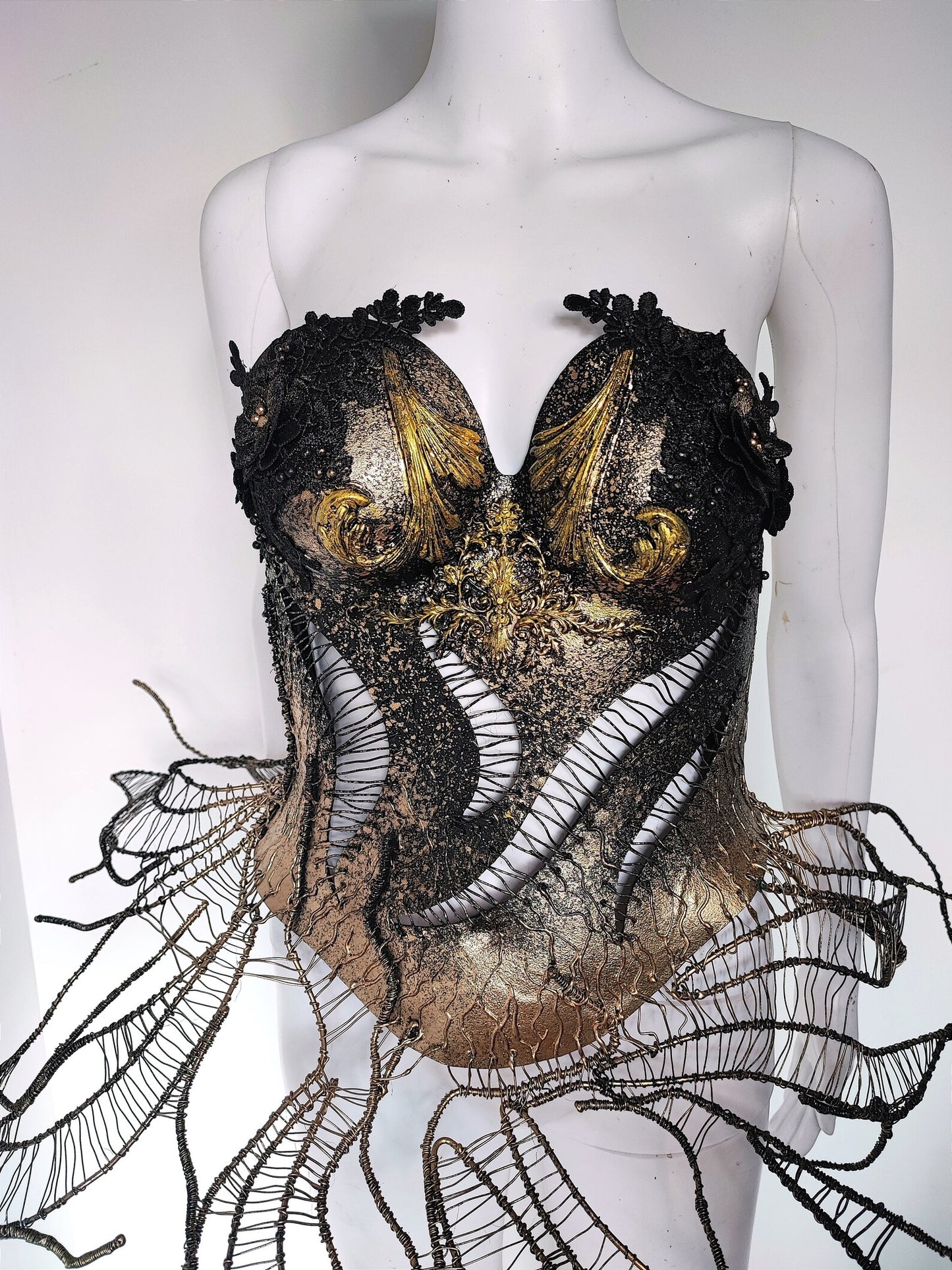 Armure Corset Fantasy - Création Fraise au Loup - dark - Fashion - Goth