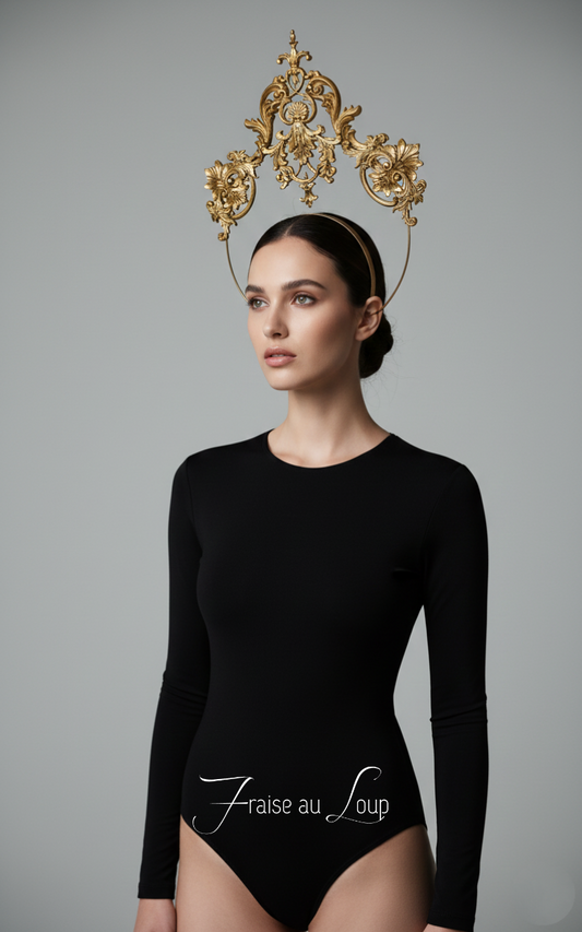 Headpiece coiffe halo - "Fraise au Loup" - Reine - Couronne - Luxe - Paris - Crown bijou