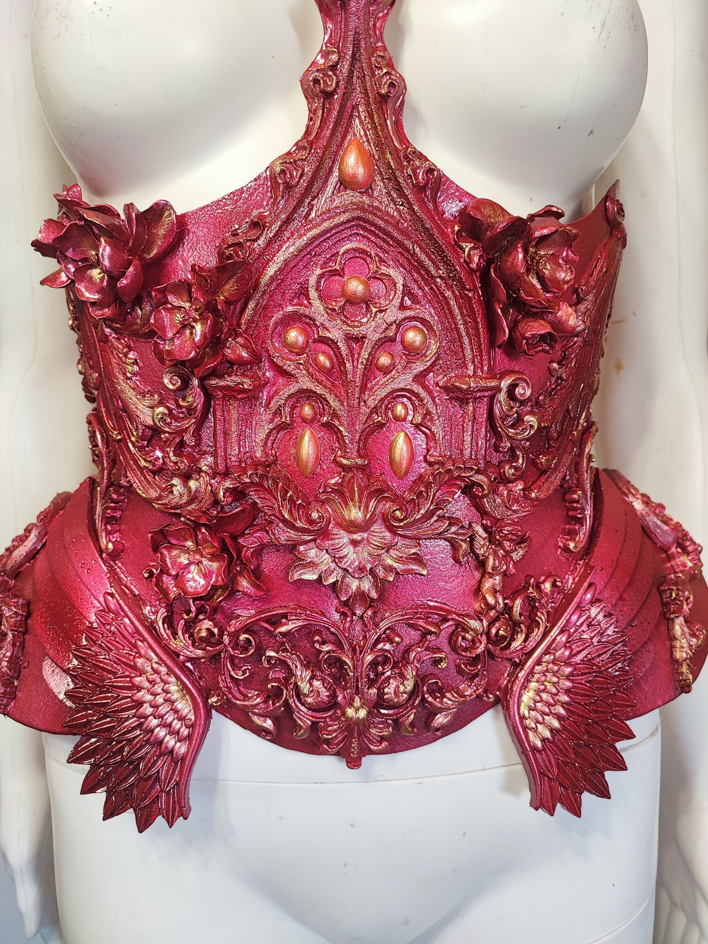 Corset sous la poitrine Ceinture de taille Armure Fraise au Loup Costumes - costume fantasy Cosplay - Royal