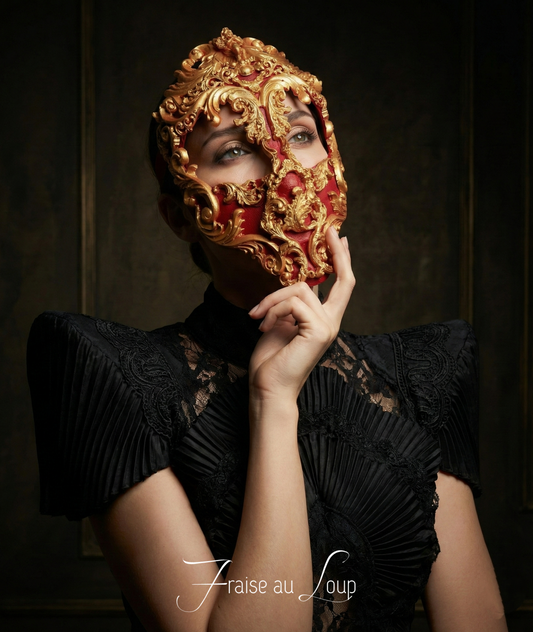 Masque baroque, bijou, rococo couture fashion, marie-antoinette, filigree, Baroque Fantasy Valkyrie Steampunk, anges