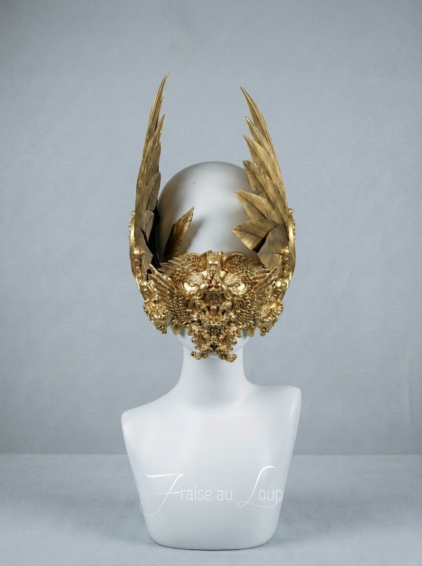Masque baroque, bijou, rococo couture fashion, marie-antoinette, filigree, Baroque Fantasy Valkyrie Steampunk, anges