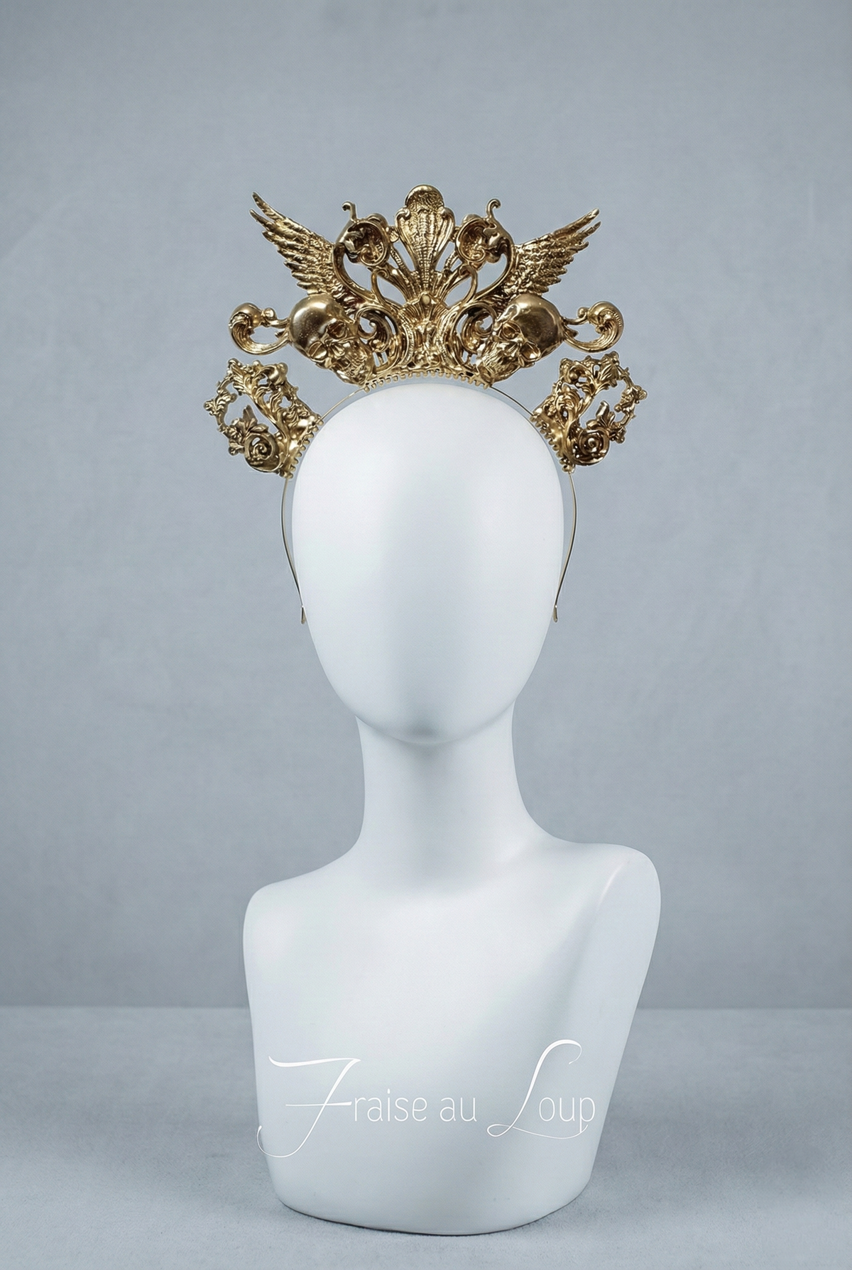 Coiffe couronne, Festival costume, filigranes, diadème, couronne , ange Coiffure mariage - Met Gala