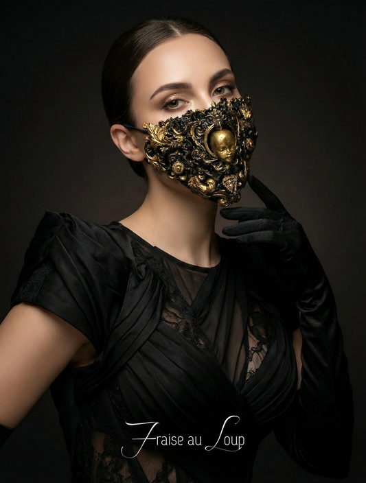 Masque baroque, bijou, rococo couture fashion, marie-antoinette, Baroque Fantasy Valkyrie Steampunk, anges