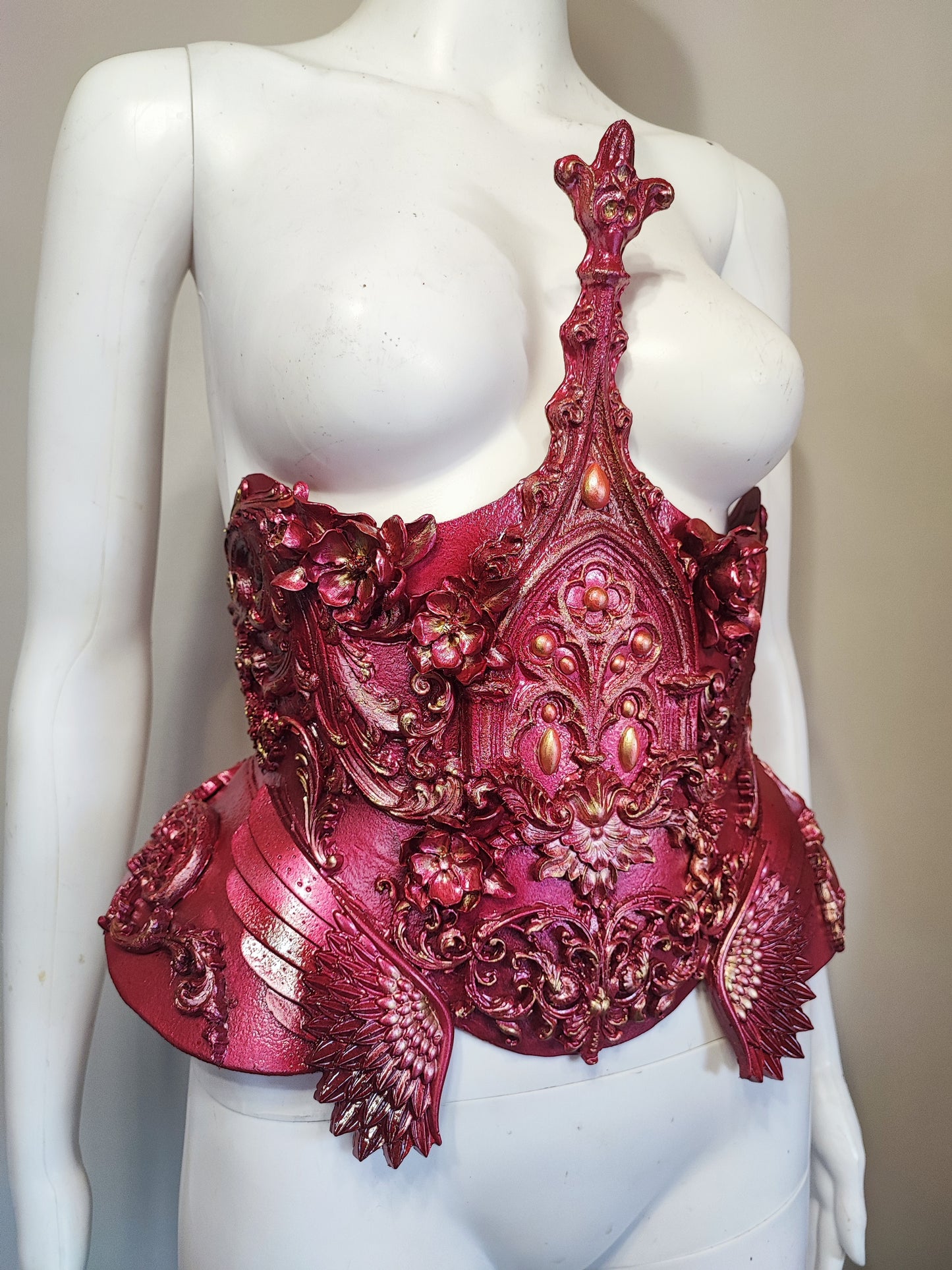 Corset sous la poitrine Ceinture de taille Armure Fraise au Loup Costumes - costume fantasy Cosplay - Royal