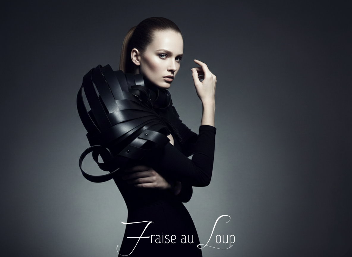 Epaulettes - Futuriste - Géométrie - Col - Fraise - Avant Garde - SFX - Cyborg - Alien - Mode - Alternatif - Fashion noir