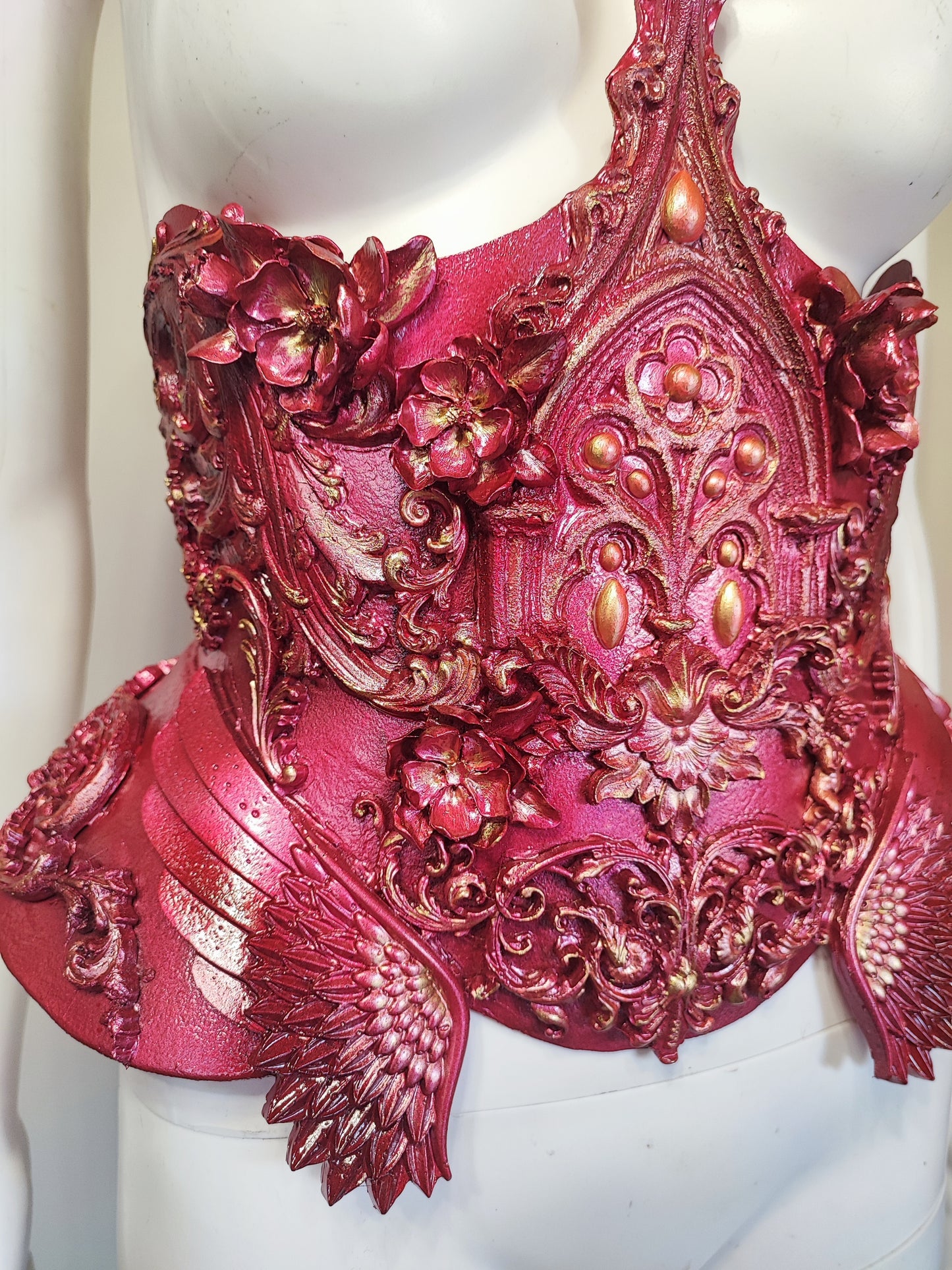 Corset sous la poitrine Ceinture de taille Armure Fraise au Loup Costumes - costume fantasy Cosplay - Royal