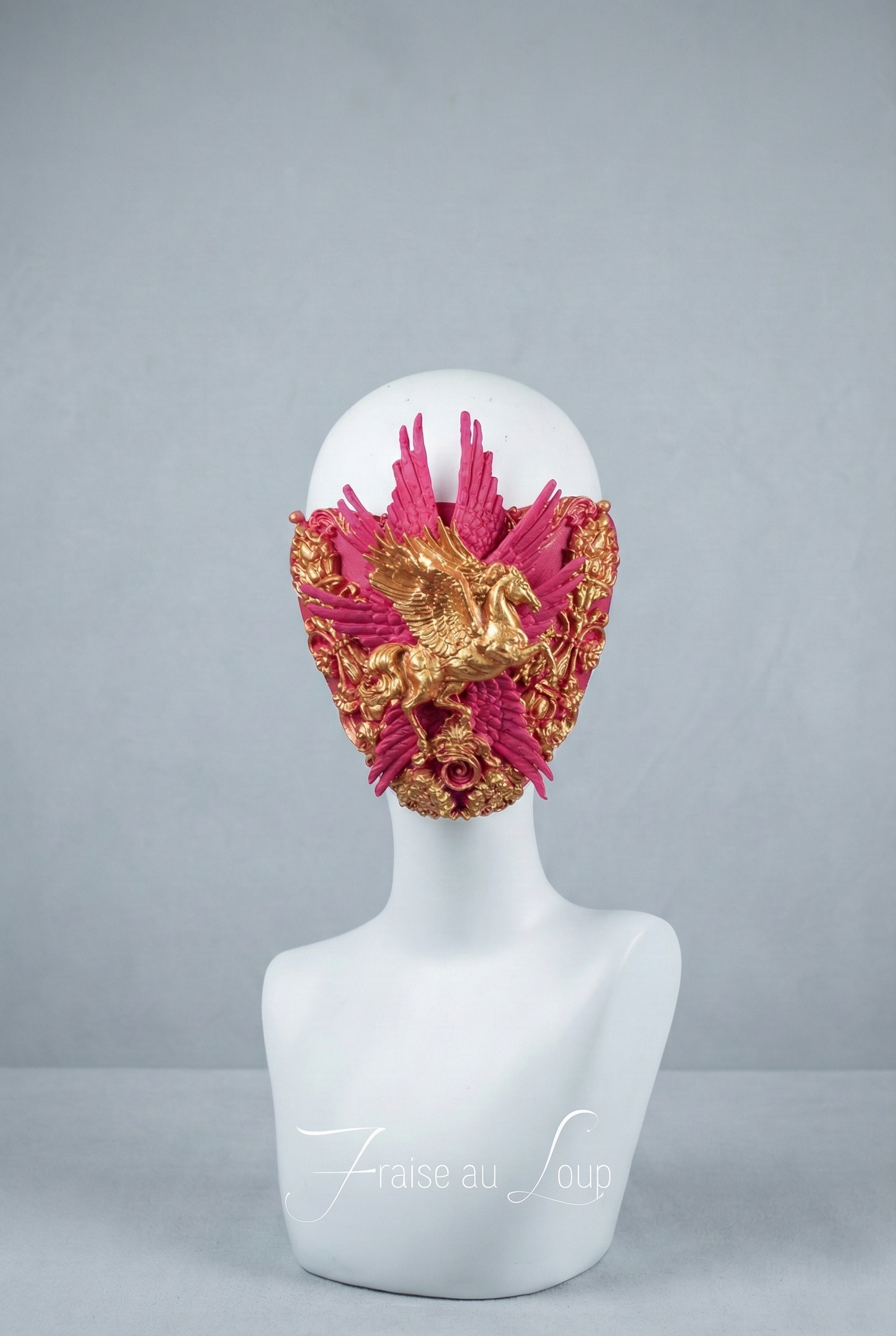 Masque baroque, bijou , rococo couture fashion, marie-antoinette, filigree, Baroque Fantasy Valkyrie masque bouche