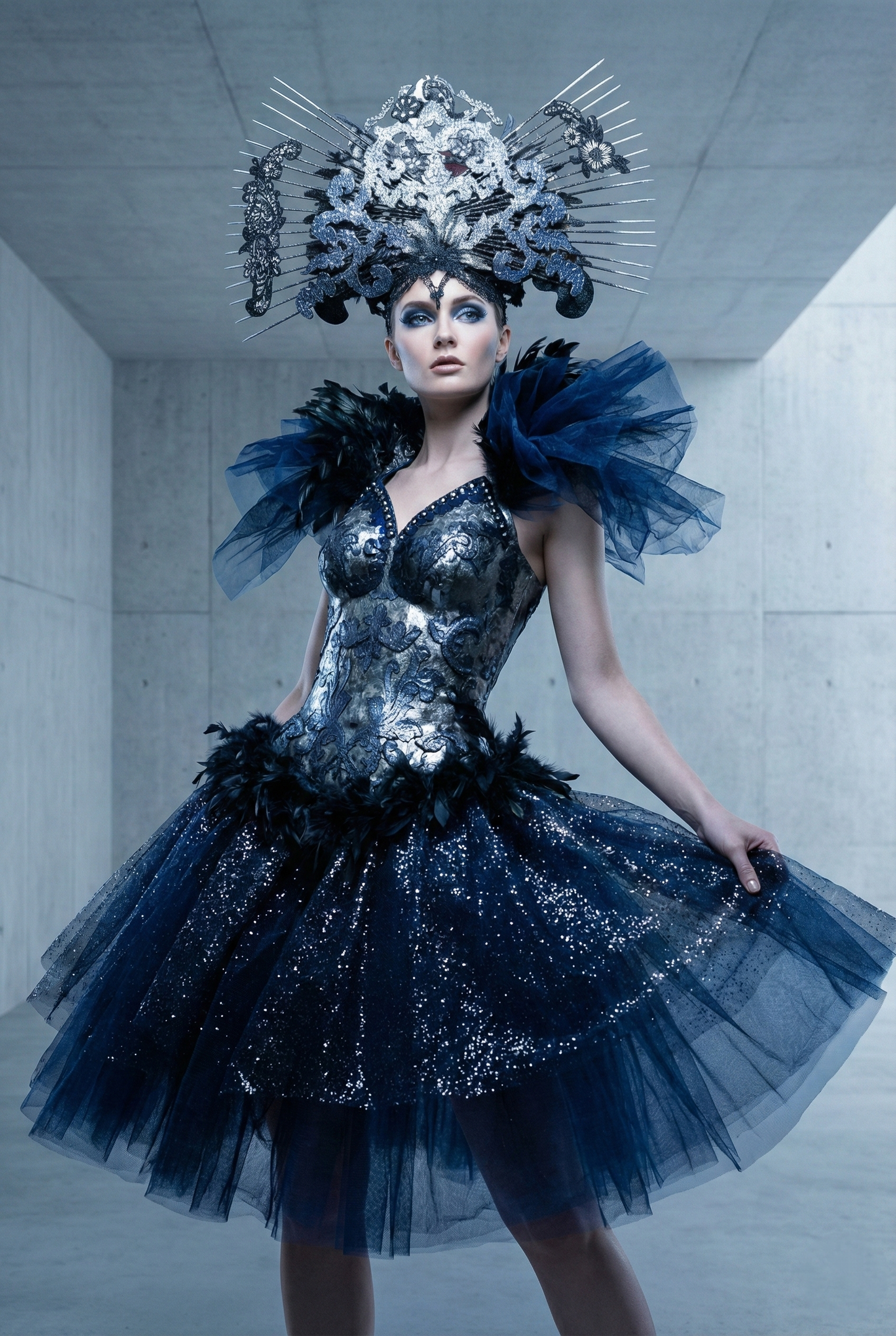 Costume "Night Bird"- Fée - Danse - Magic - Fantastique - Ballerine - Cosplay